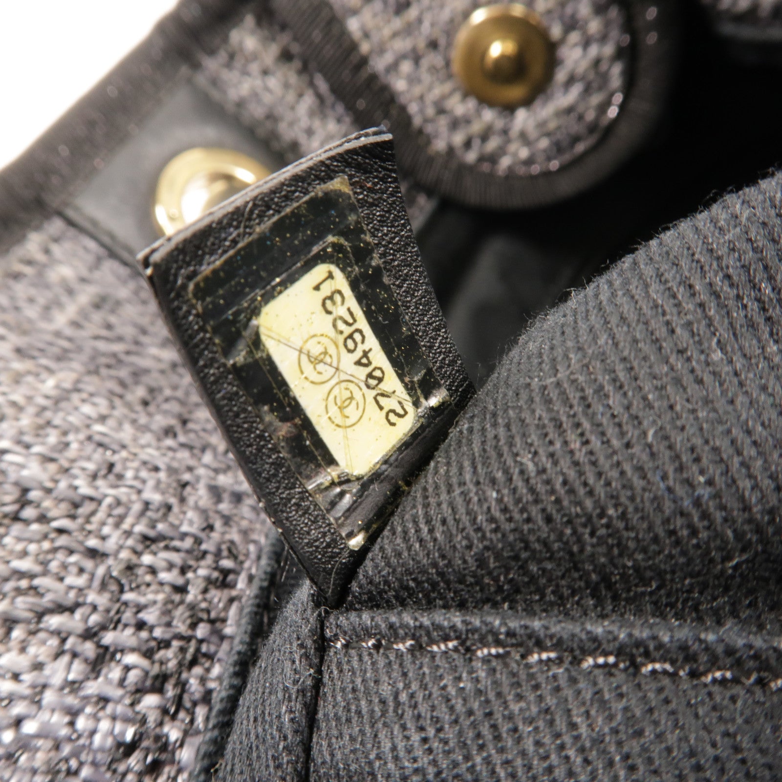 CHANEL 帆布Deauville Tote肩背袋