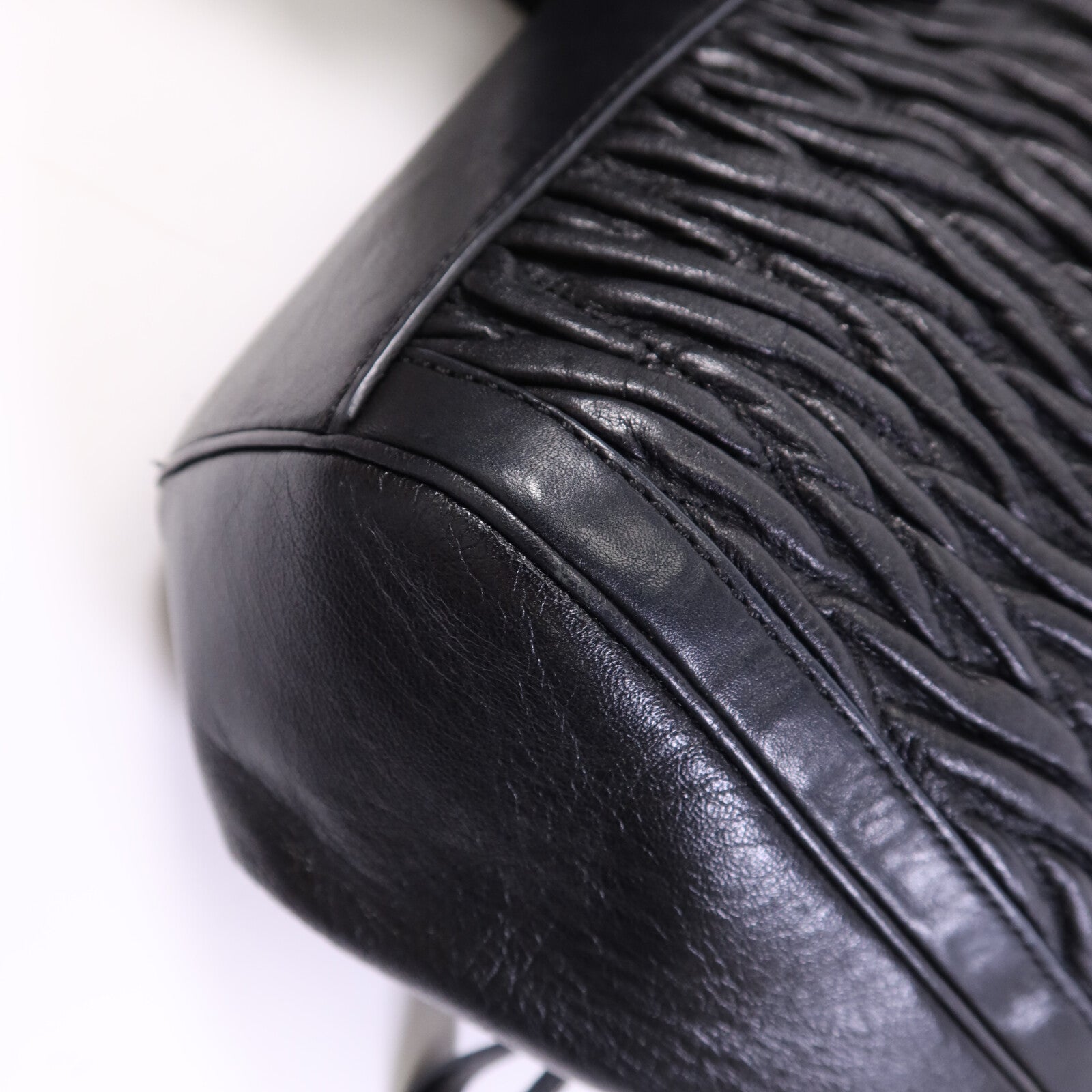 COACH 牛皮皮革Madison Gathered金扣肩背袋