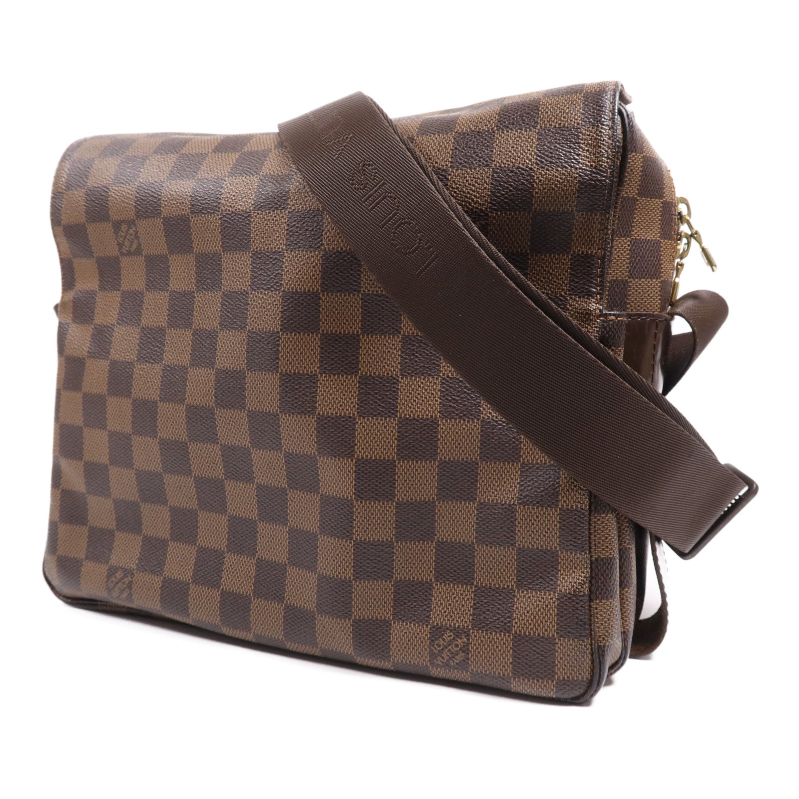 LOUIS VUITTON Damier Naviglio金扣肩背袋