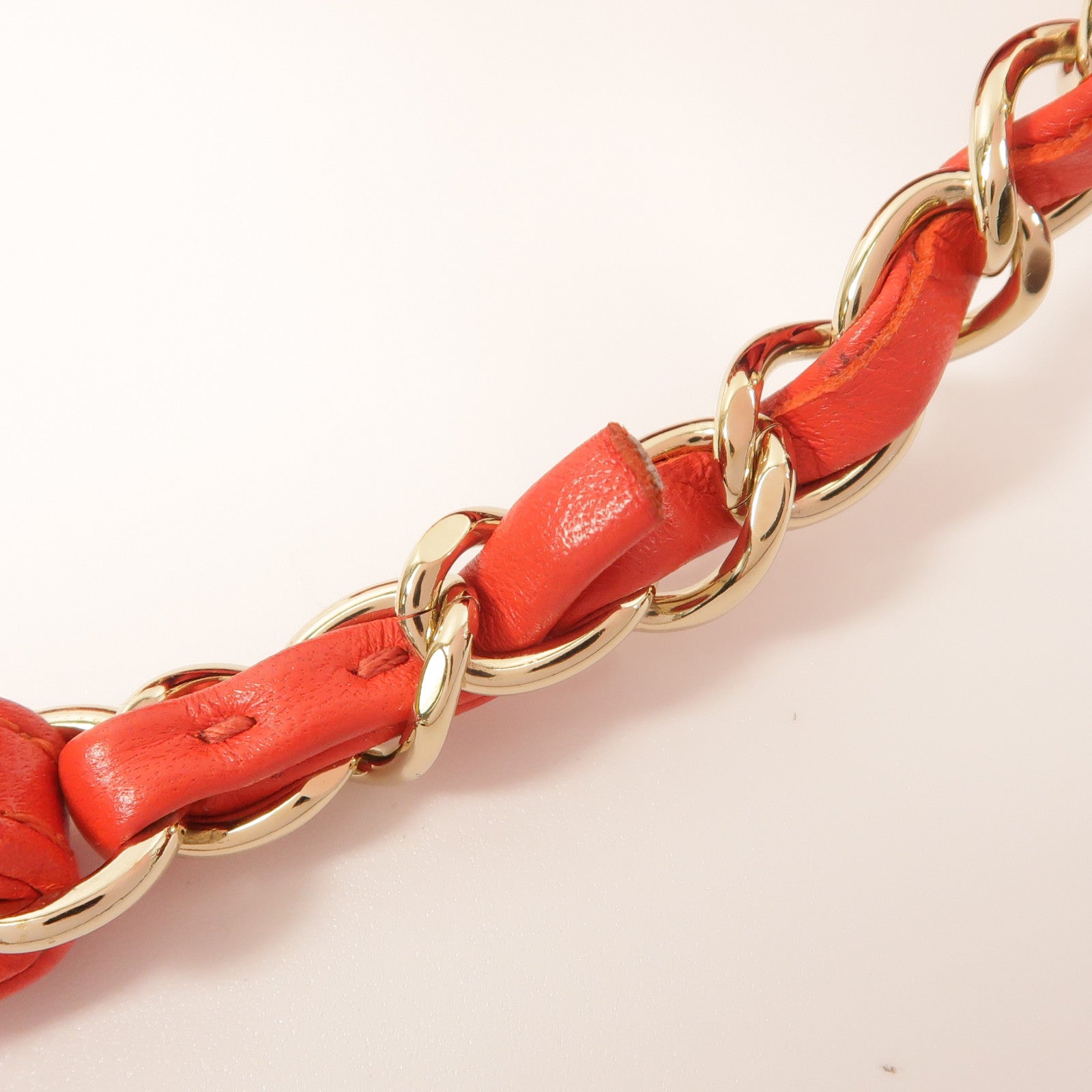 CHANEL 羊皮皮革Chain Shoulder金扣肩背袋
