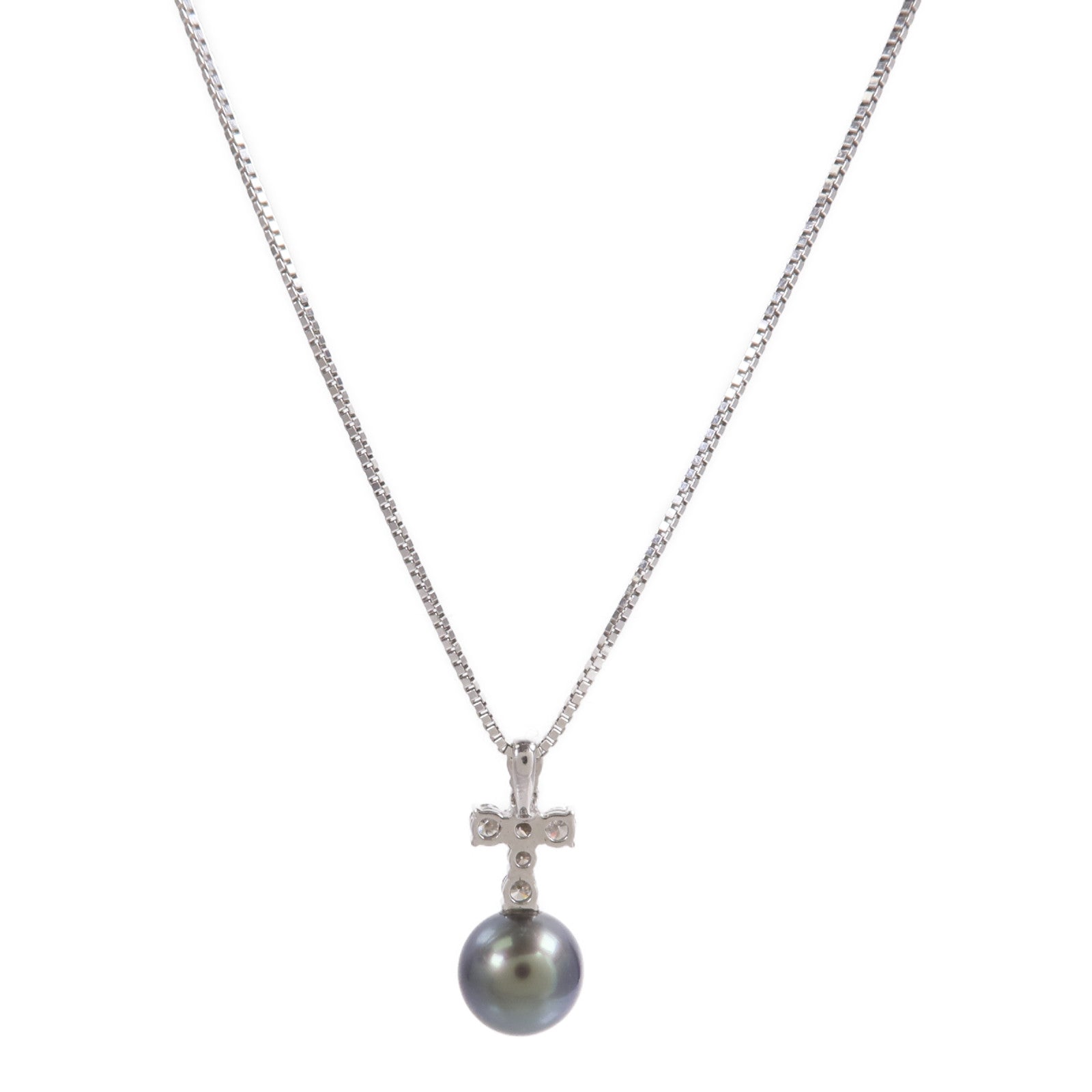 JEWELRY 18K白金Pearl Diamond Necklace珍珠/鑽石項鍊
