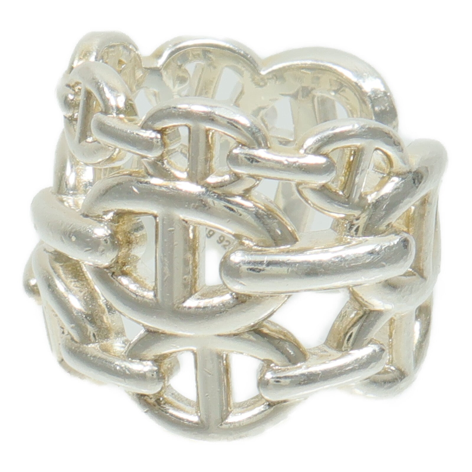 HERMES 925純銀Chaine d'Ancre Enchainee Large Ring戒指