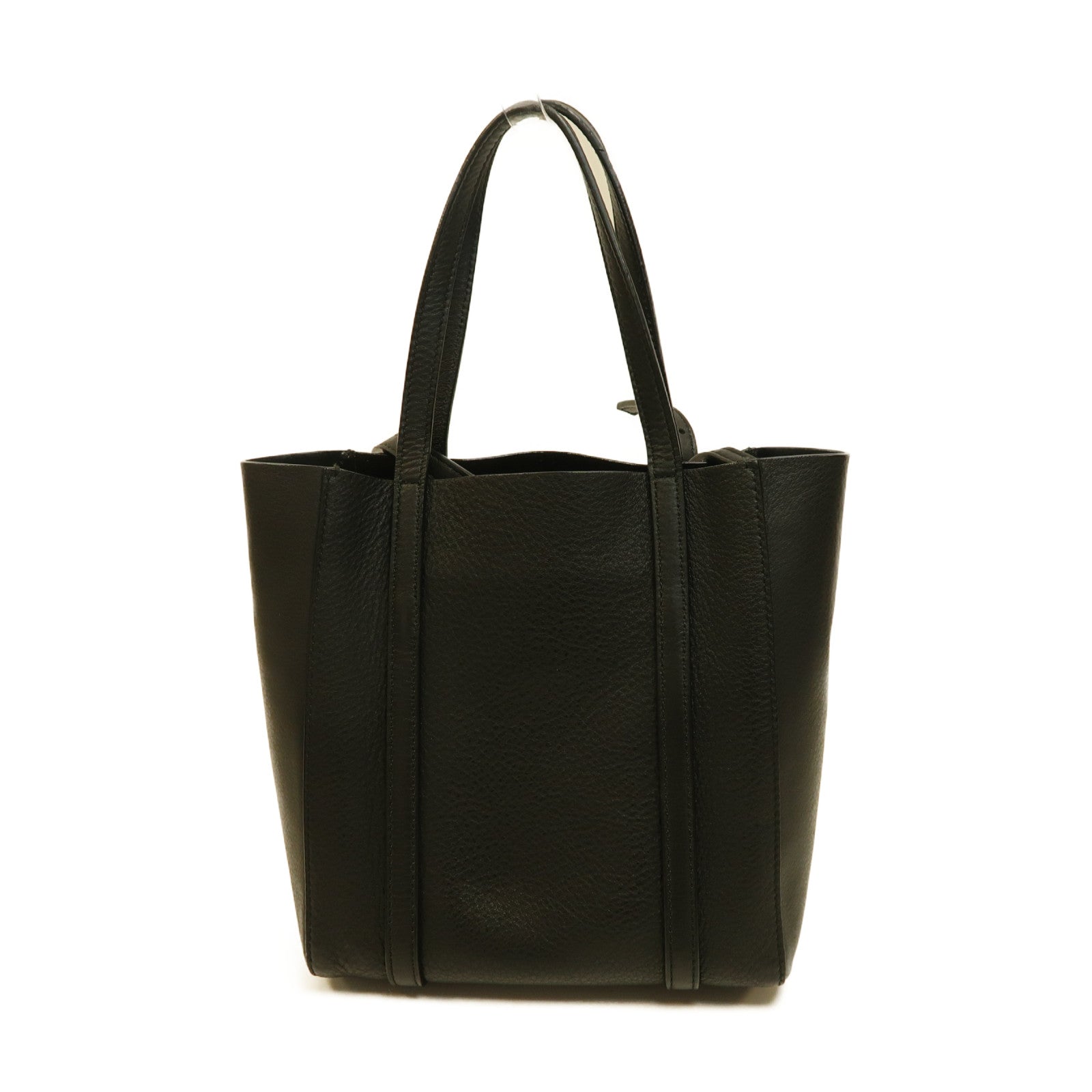 BALENCIAGA 【激減優惠】牛皮皮革Everyday Tote銀扣手挽肩背兩用袋黑色