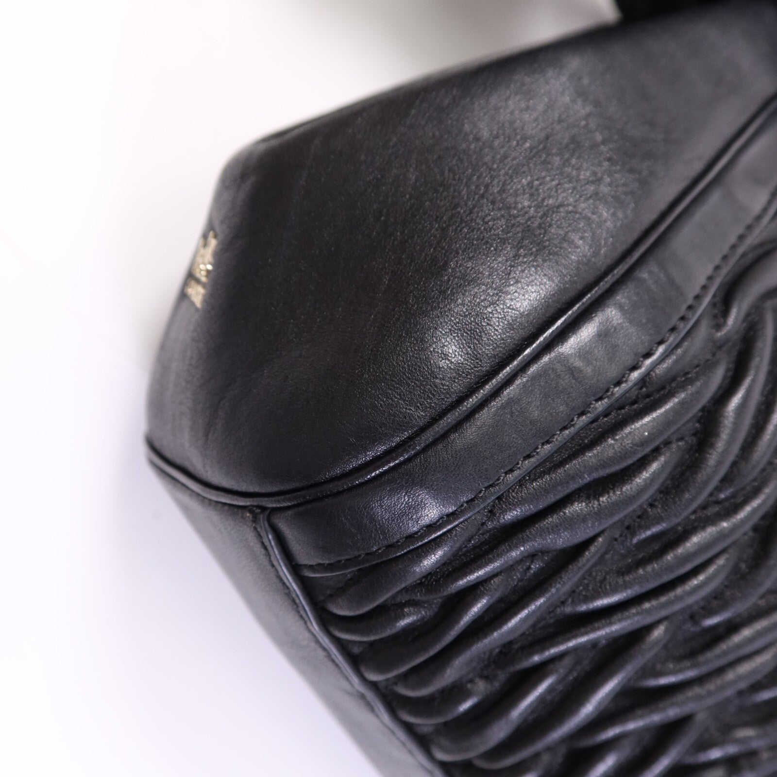 COACH 牛皮皮革Madison Gathered金扣肩背袋