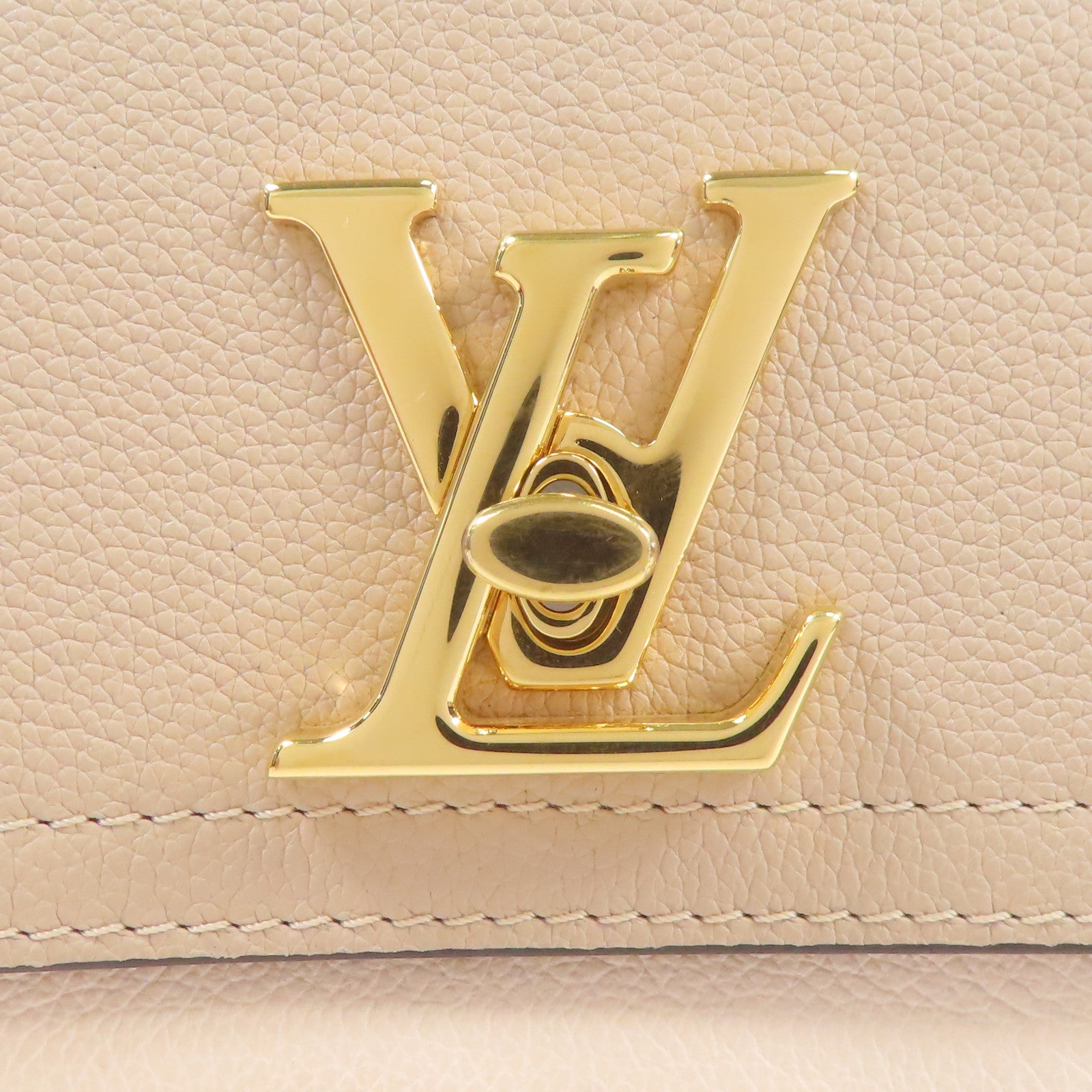 LOUIS VUITTON 牛皮皮革Lockme Tender金扣鏈帶肩背袋