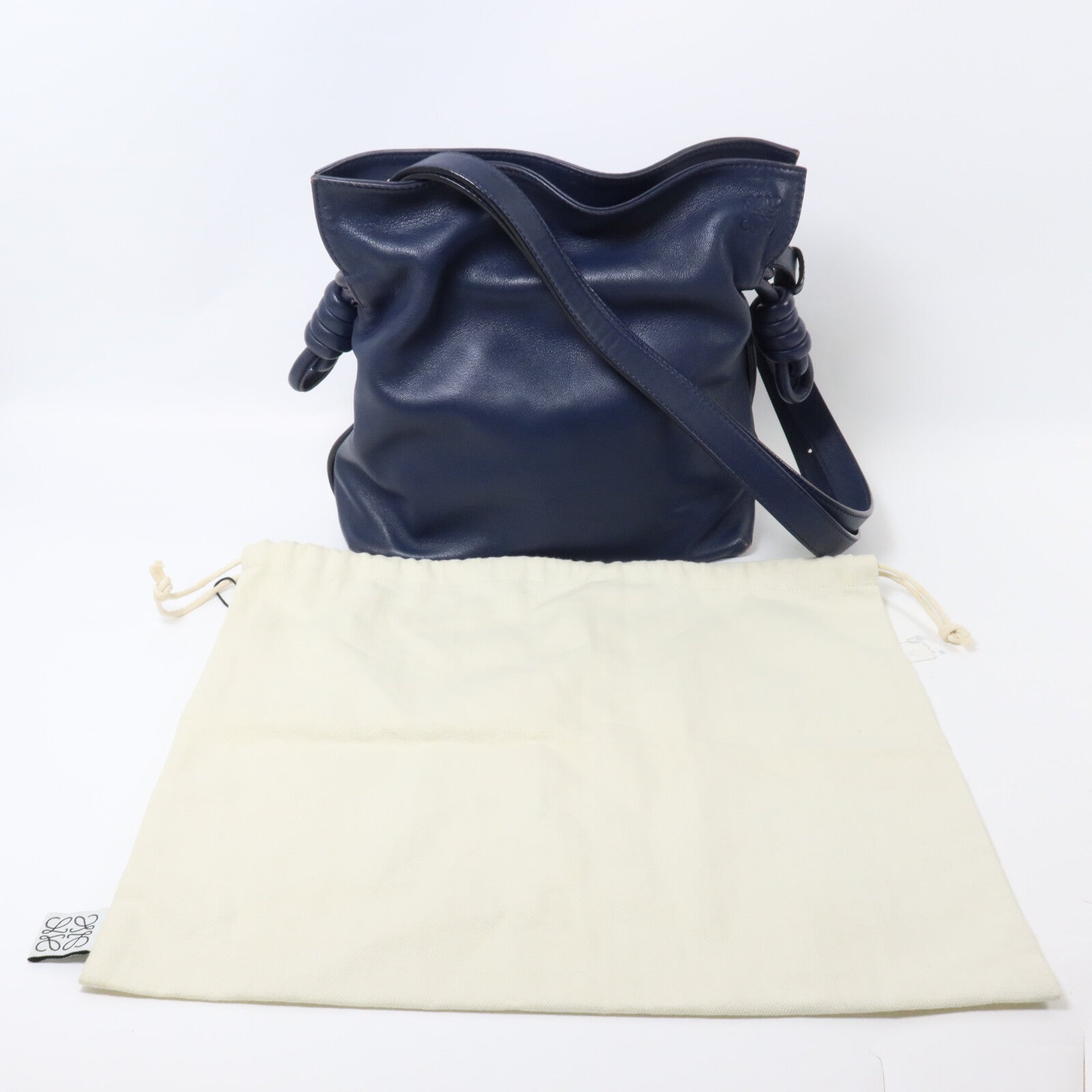 LOEWE 羊皮皮革Flamenco Knot肩背袋