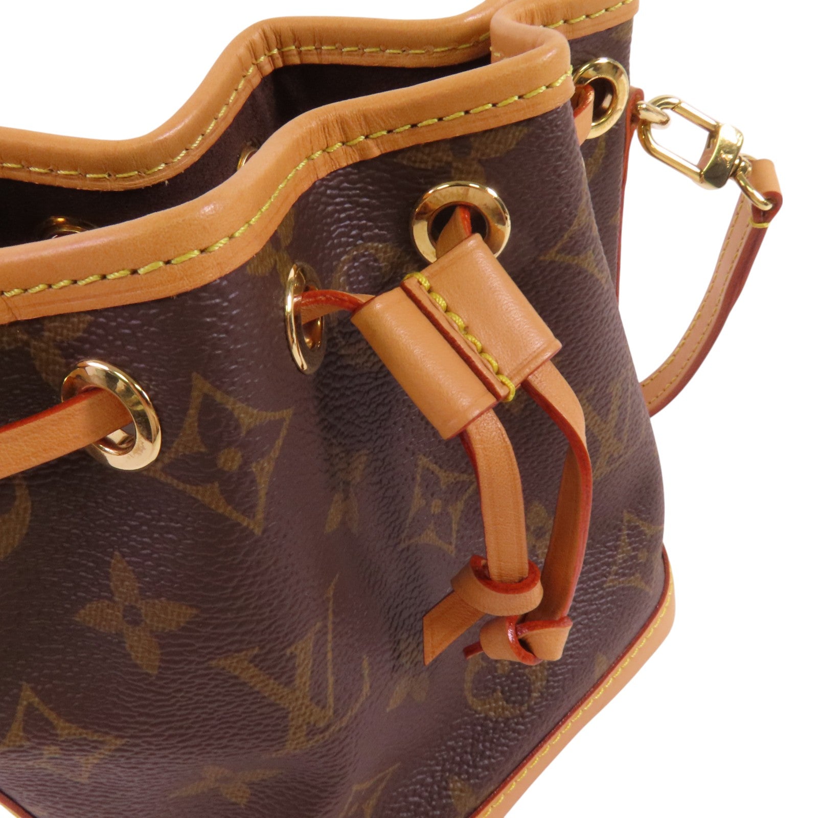 LOUIS VUITTON Monogram Nano Noe金扣手挽肩背兩用袋