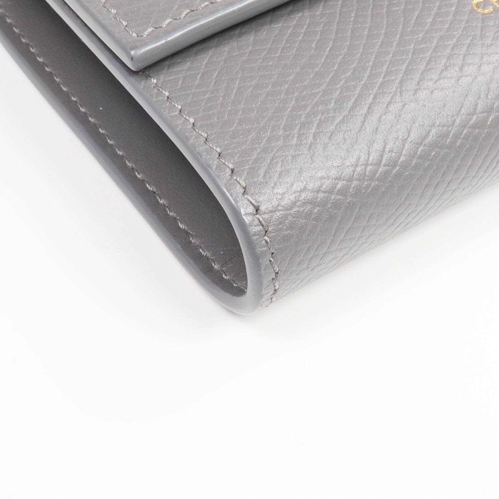 CELINE 牛皮皮革Wallet金扣錢包