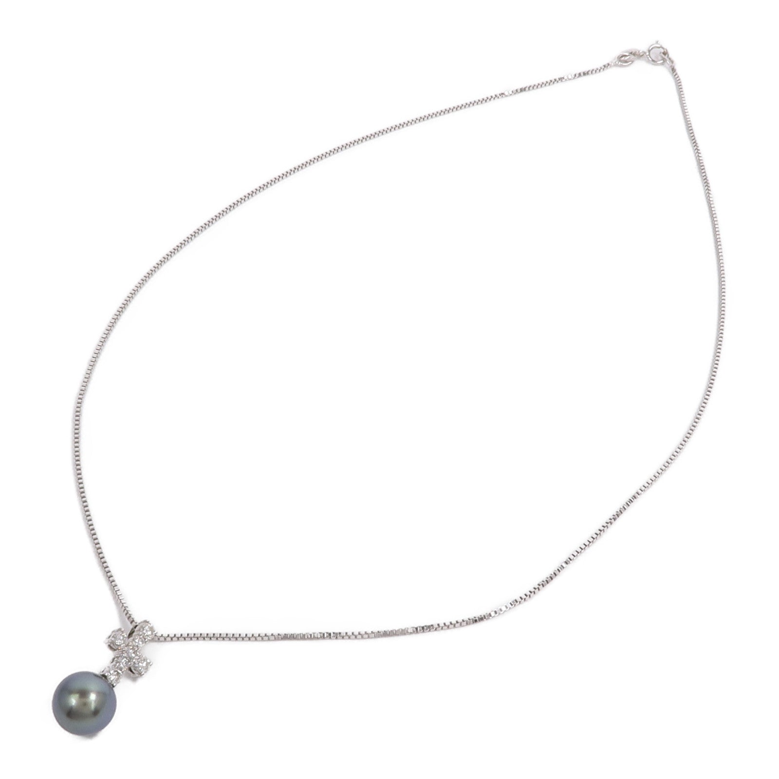 JEWELRY 18K白金Pearl Diamond Necklace珍珠/鑽石項鍊