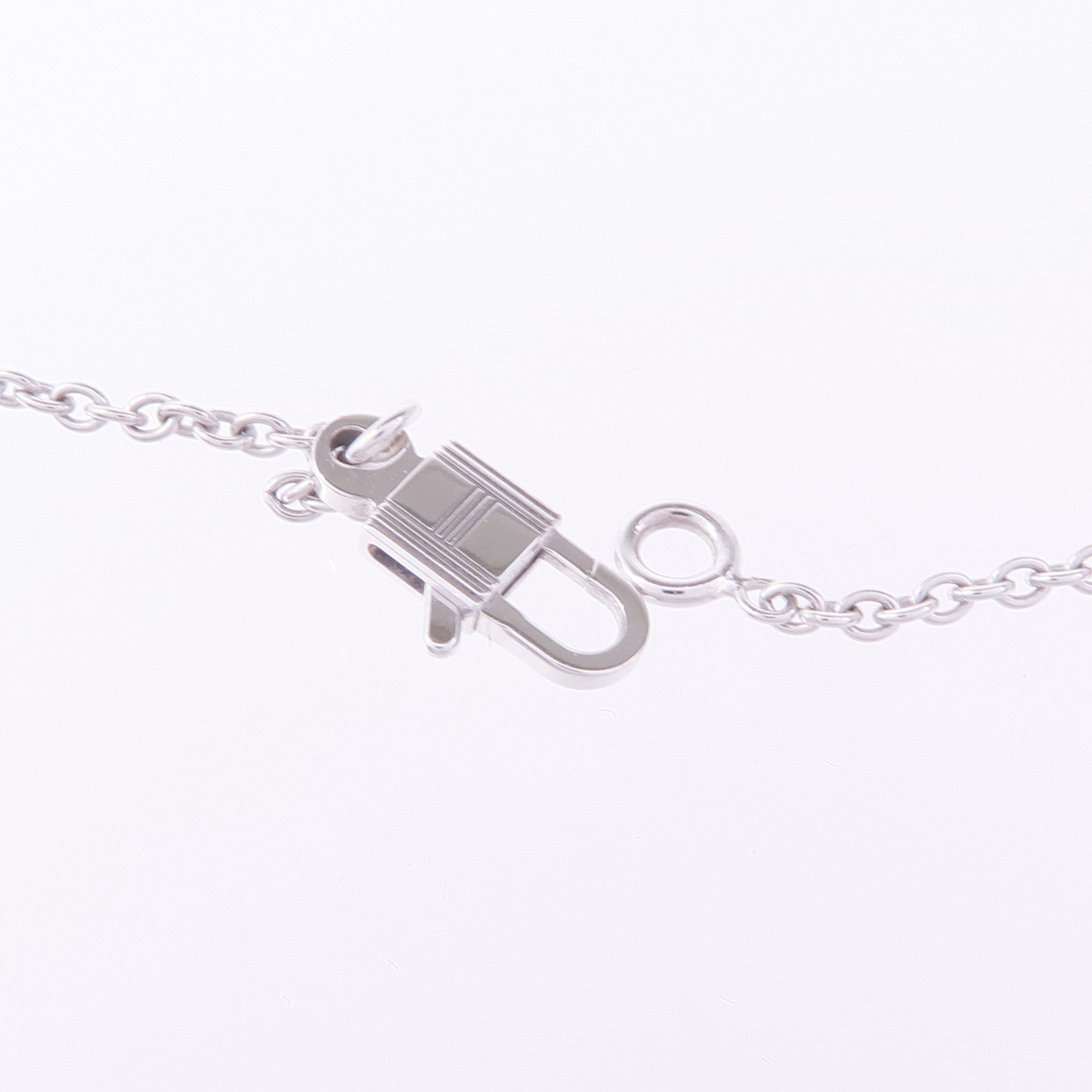 HERMES 18K白金Amulettes Constance Diamond Necklace鑽石項鍊