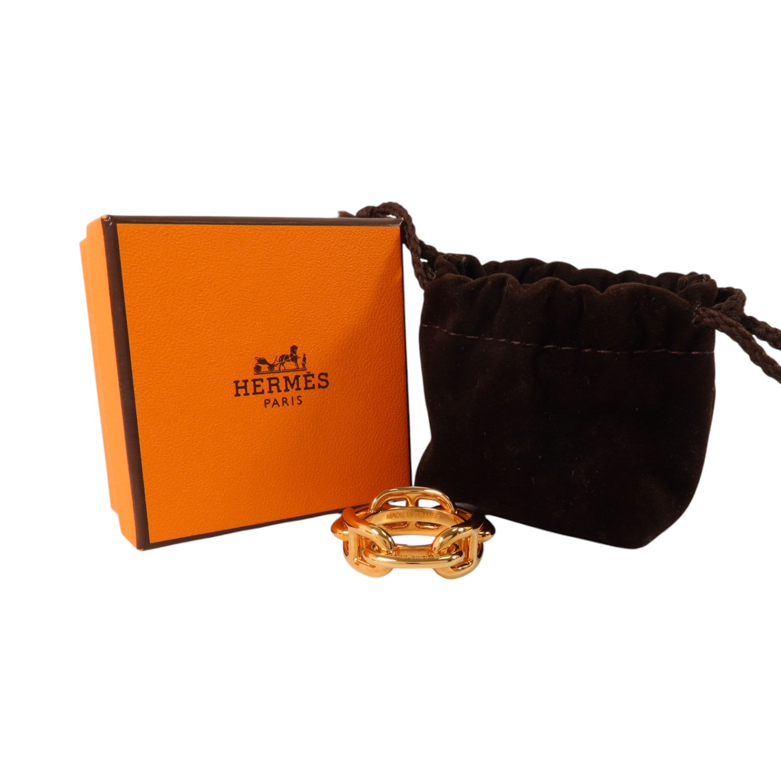 HERMES 金屬Regate Scarf 90 Ring絲巾扣