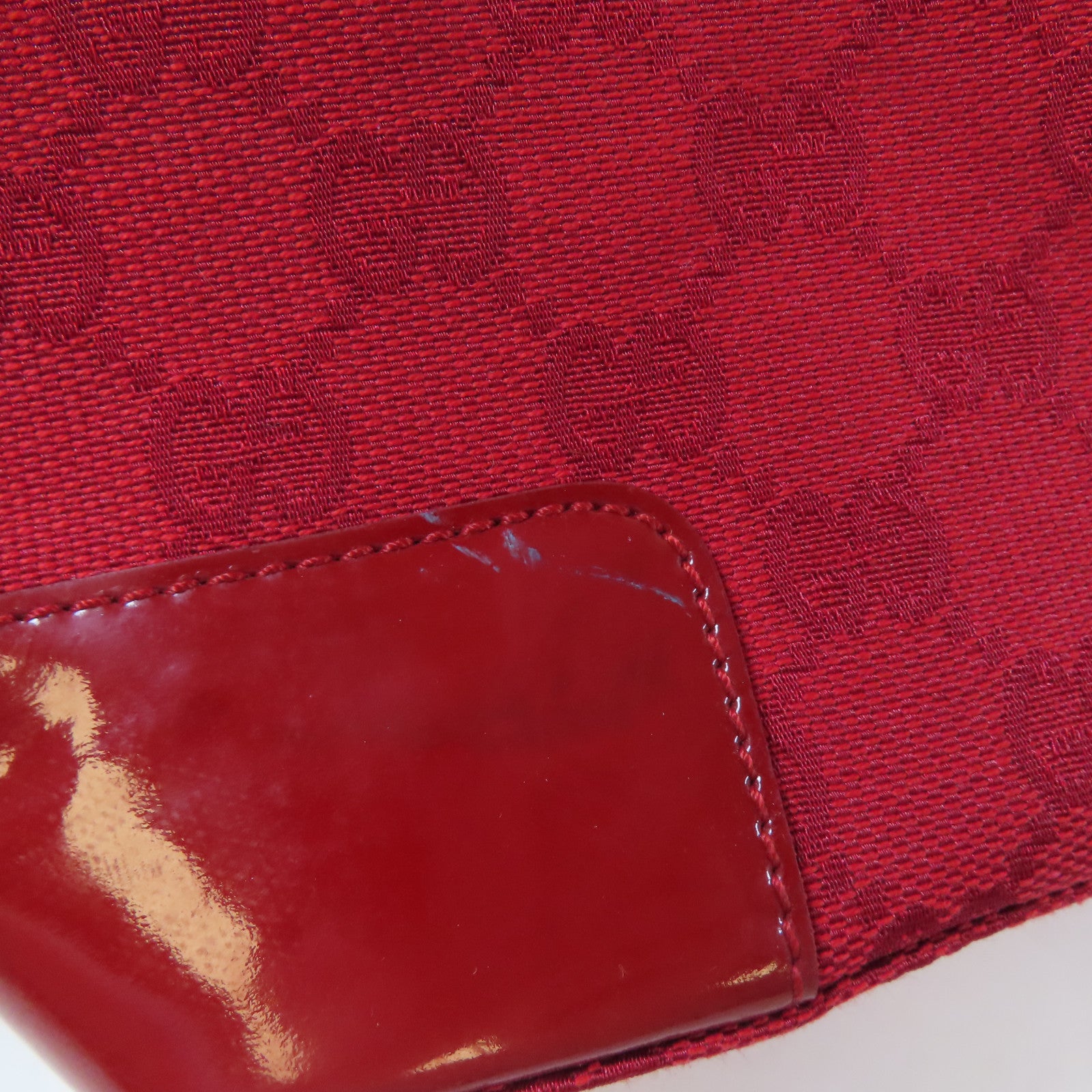 GUCCI 帆布Shoulder Bag金扣肩背袋紅色