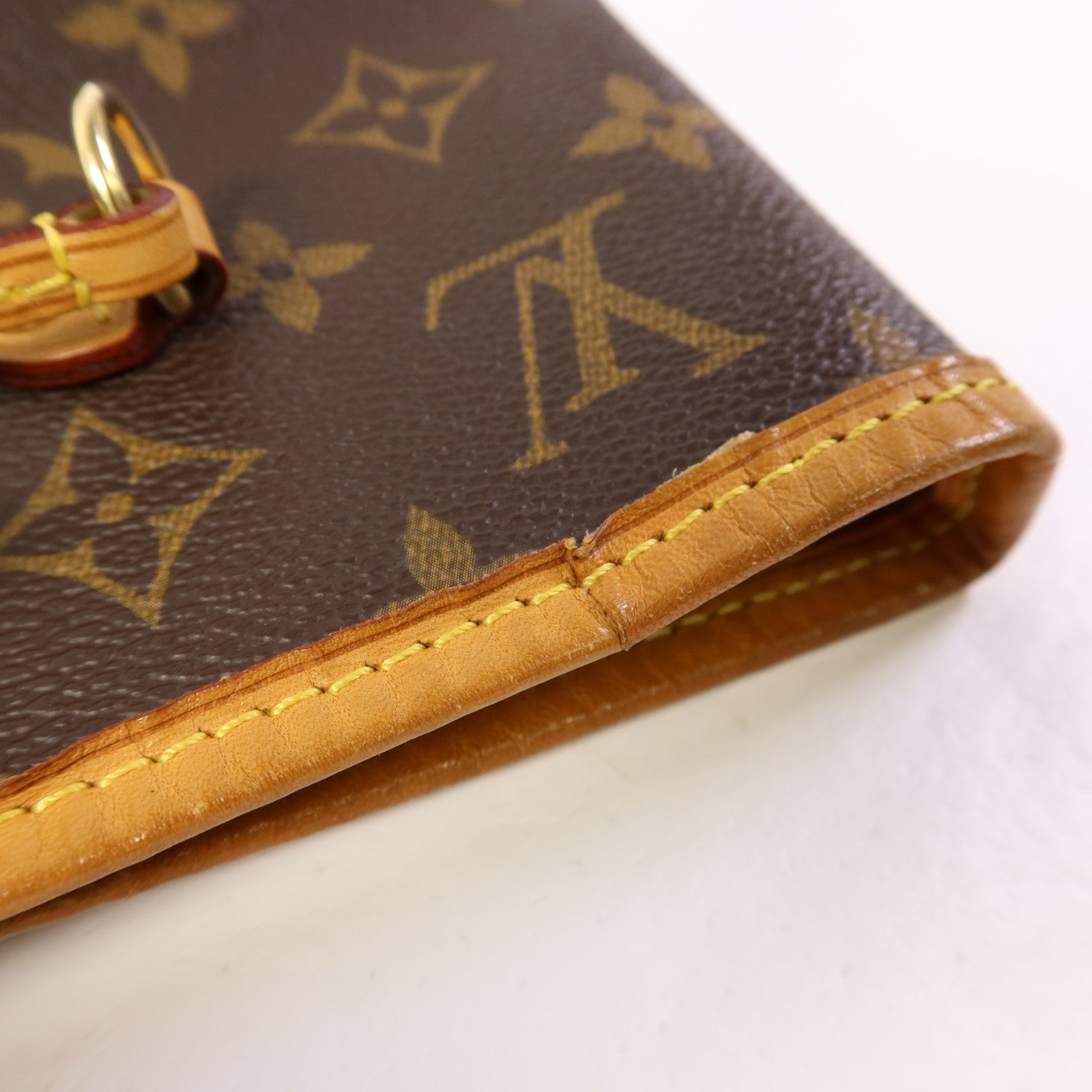 LOUIS VUITTON Monogram Neverfull MM金扣手挽袋
