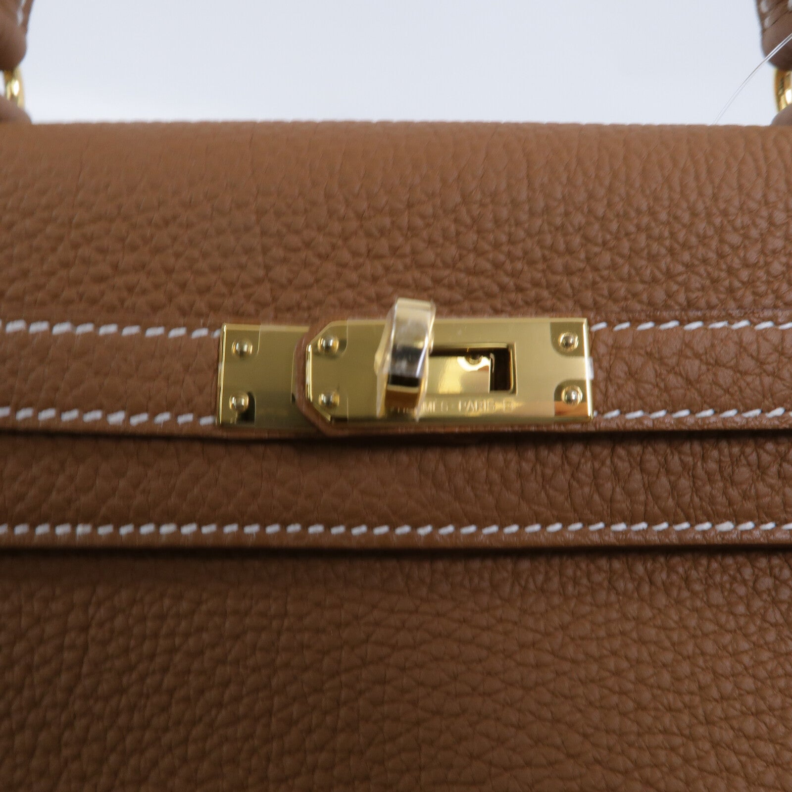 HERMES Togo皮革Kelly 25手挽肩背兩用袋Gold