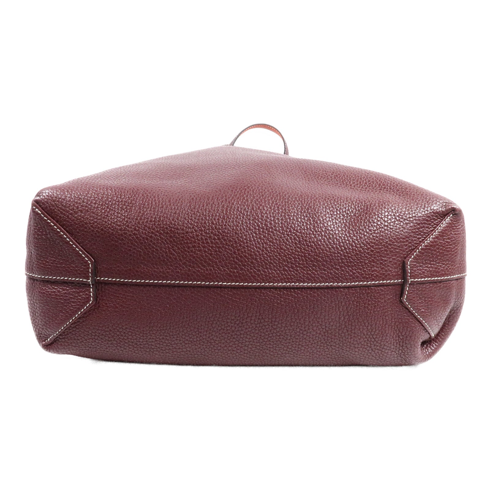 HERMES Clemence皮革Double Sens 35肩背袋Prunoir/Feu