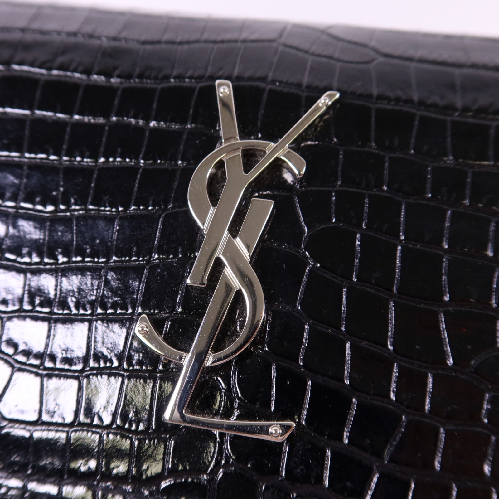 SAINT LAURENT 牛皮皮革Sunset Medium銀扣鏈帶肩背袋