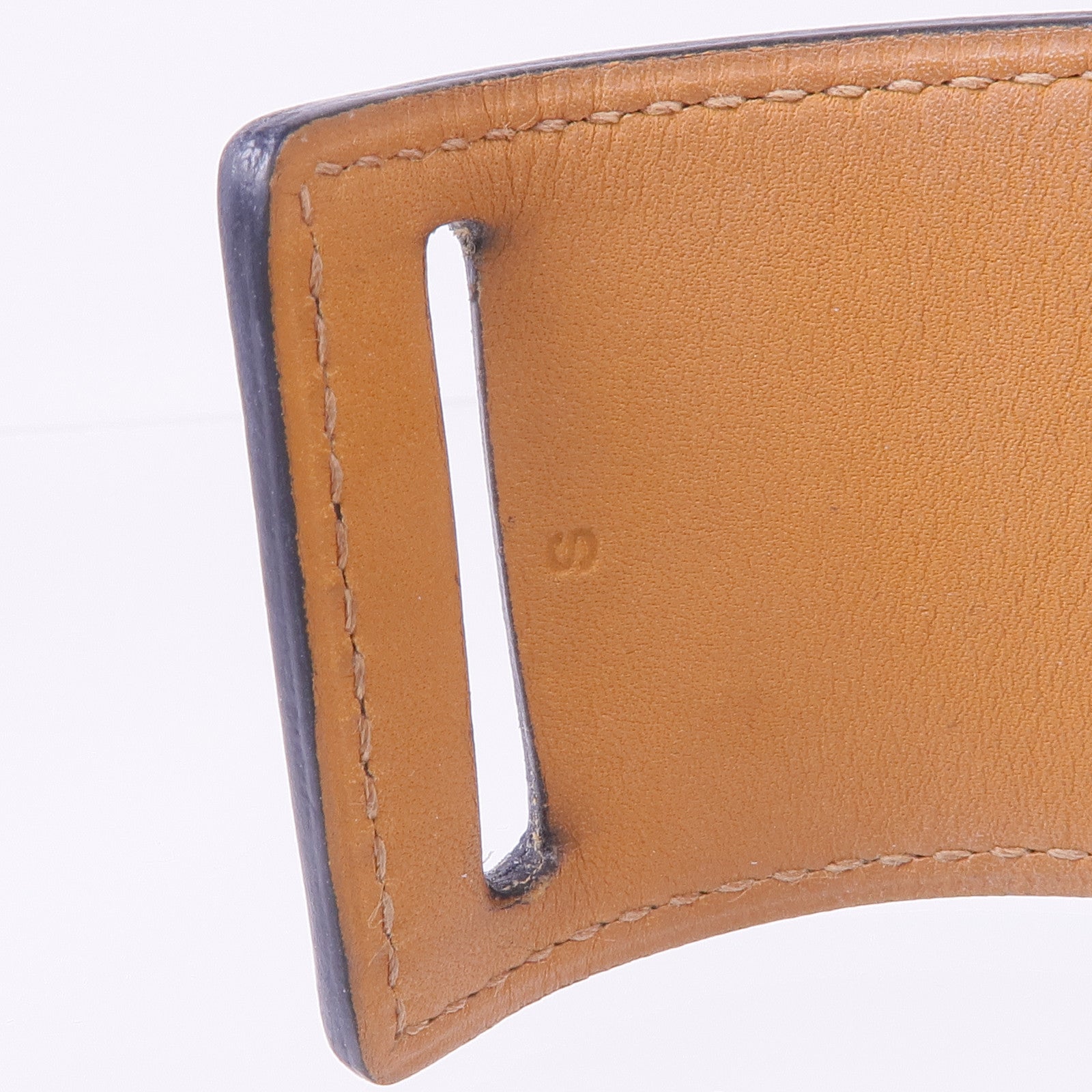 HERMES 牛皮皮革/金屬Bracelet手帶