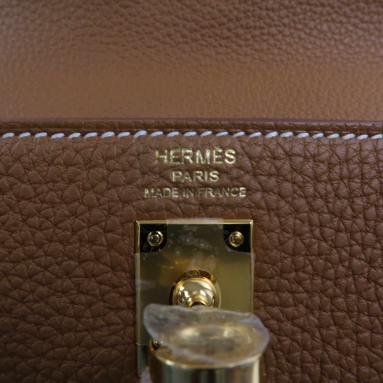 HERMES Togo皮革Kelly 25手挽肩背兩用袋Gold