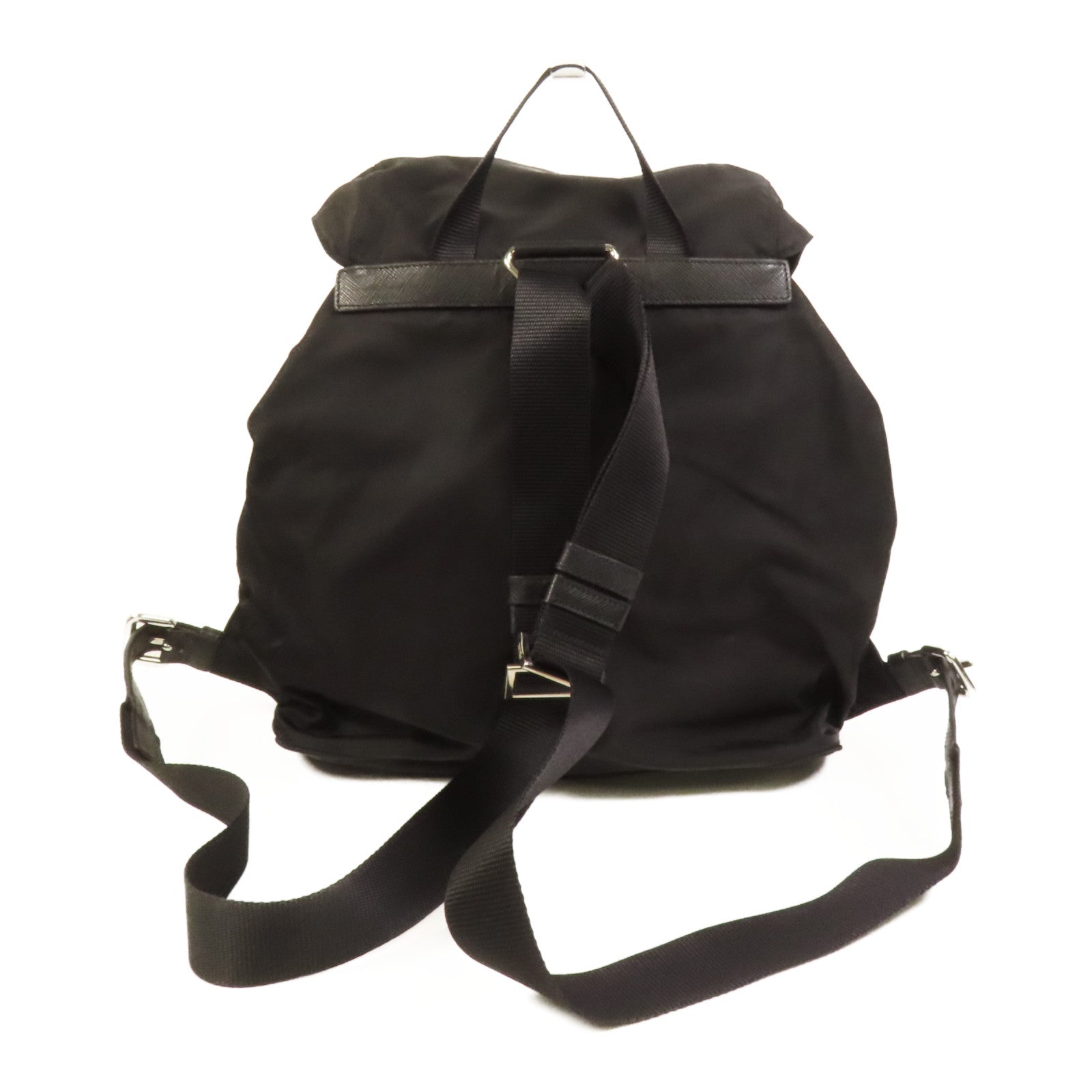 PRADA 尼龍Rucksack銀扣背包