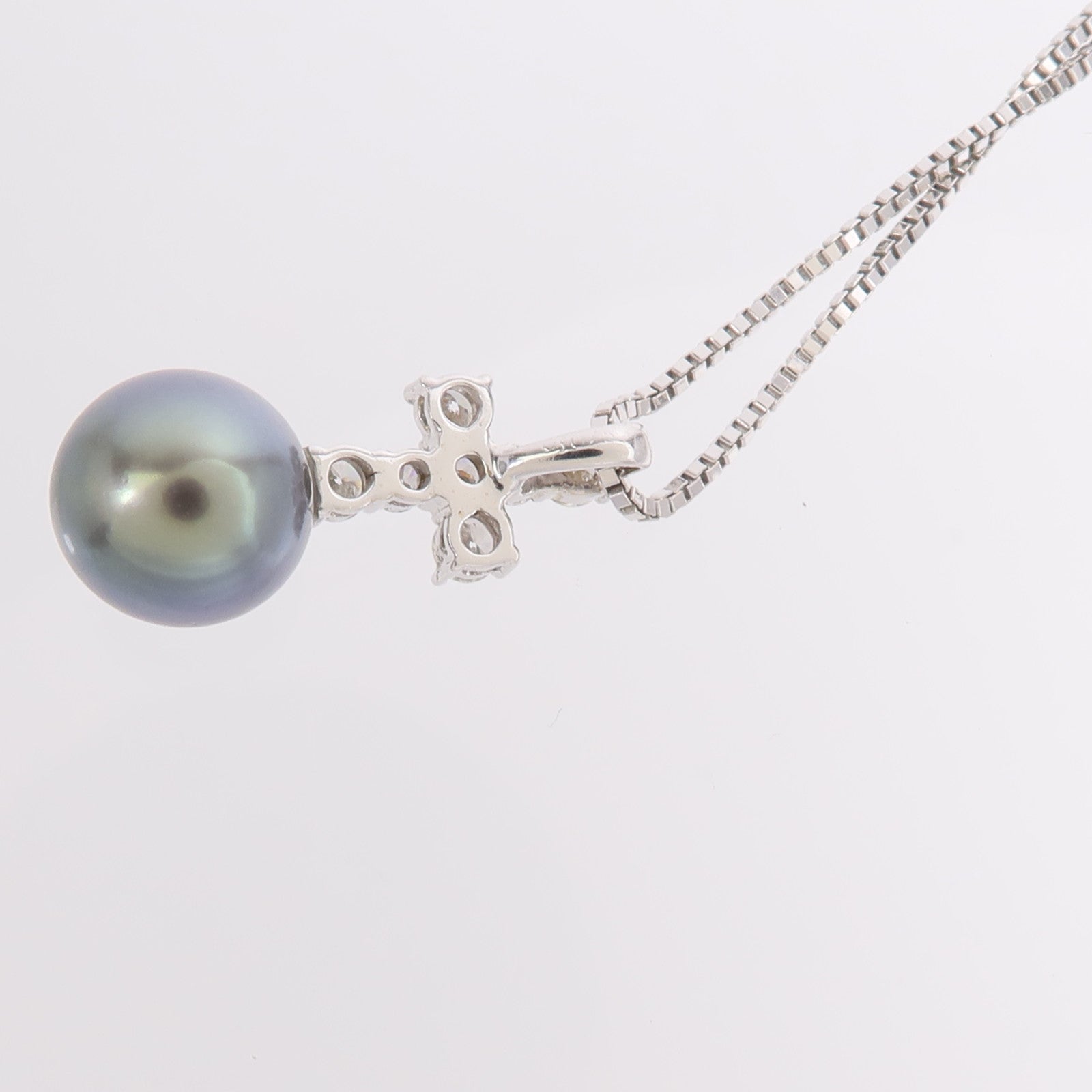 JEWELRY 18K白金Pearl Diamond Necklace珍珠/鑽石項鍊