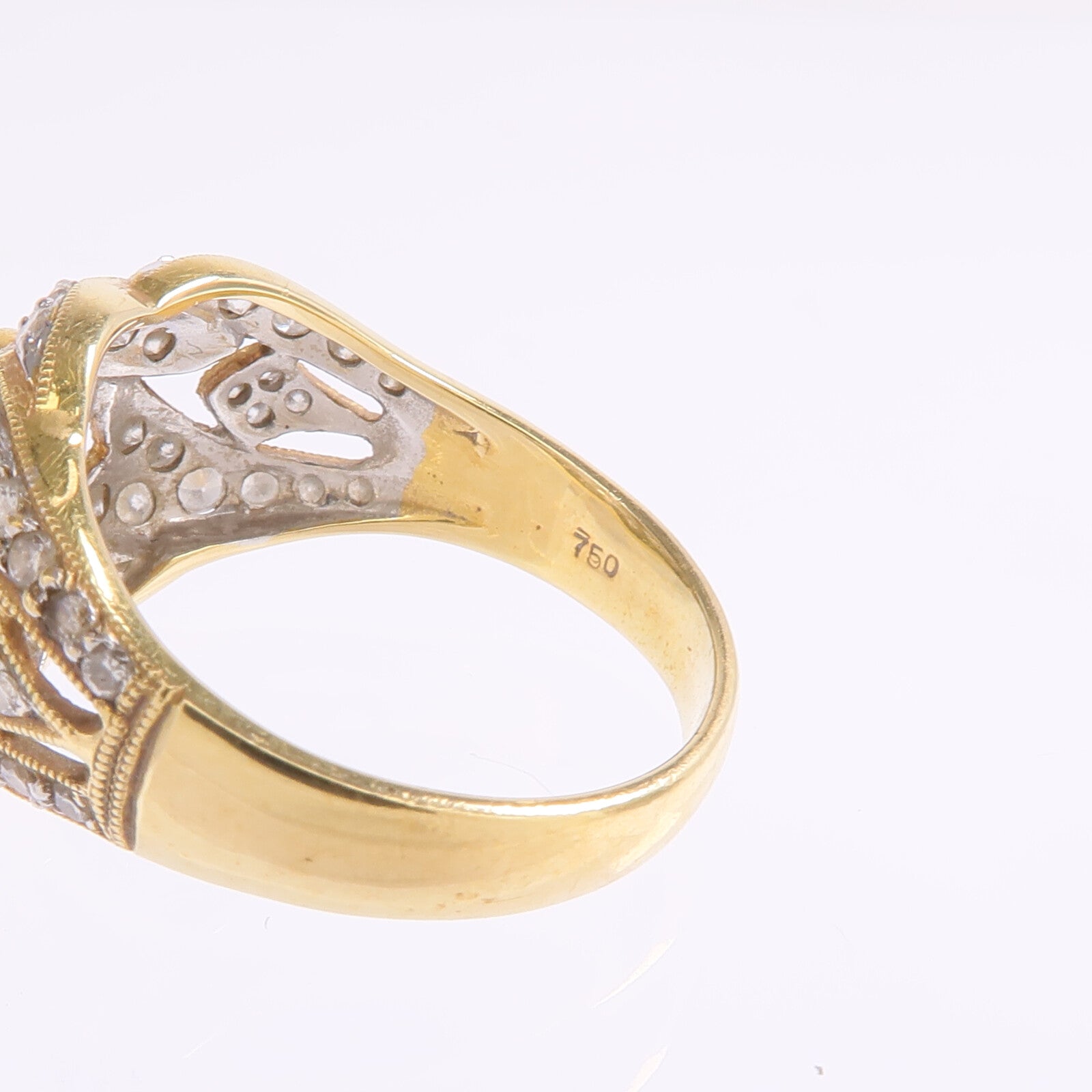JEWELRY 18K黃金/白金Diamond Ring鑽石戒指US#5.5