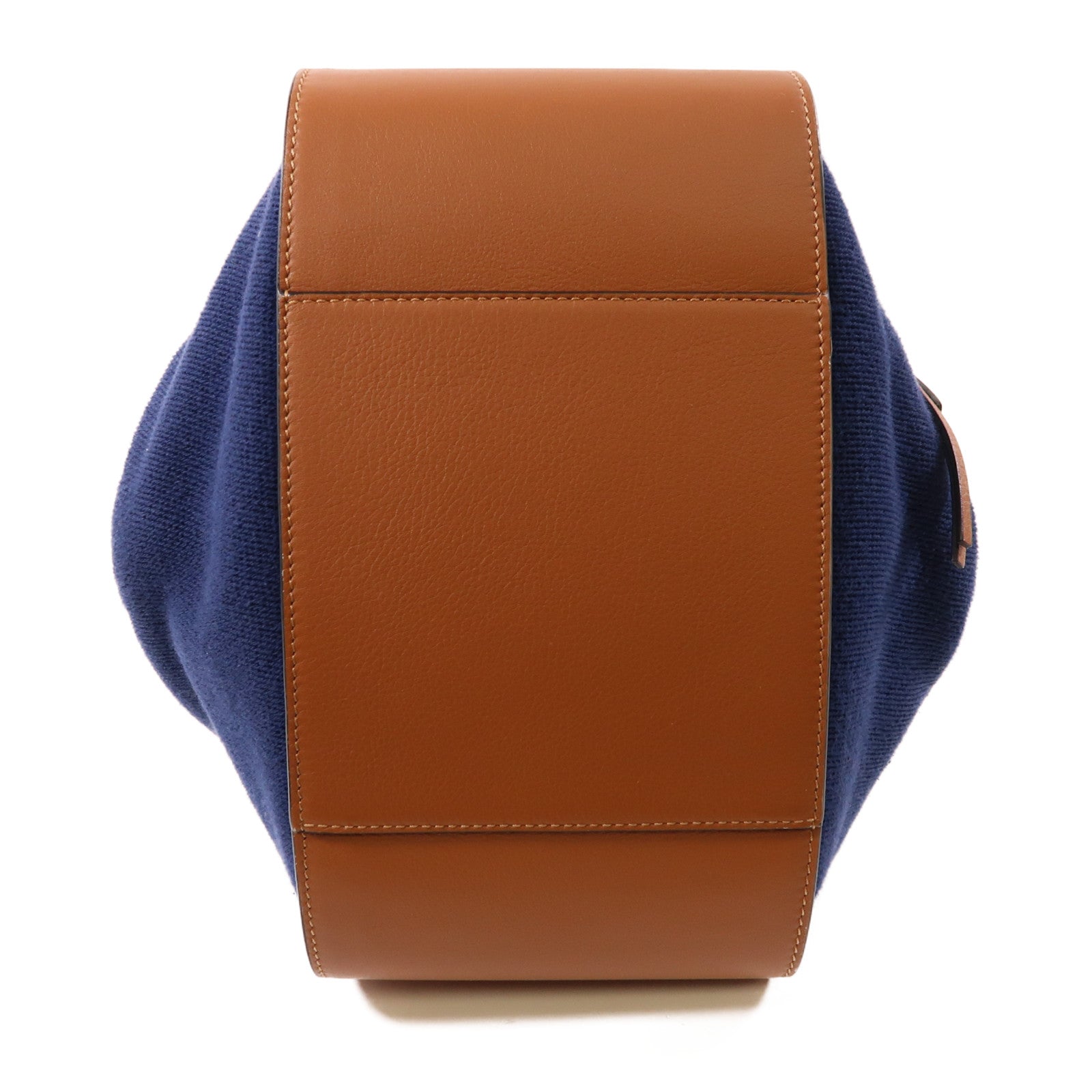 LOEWE 帆布/皮革Hammock銀扣肩背袋