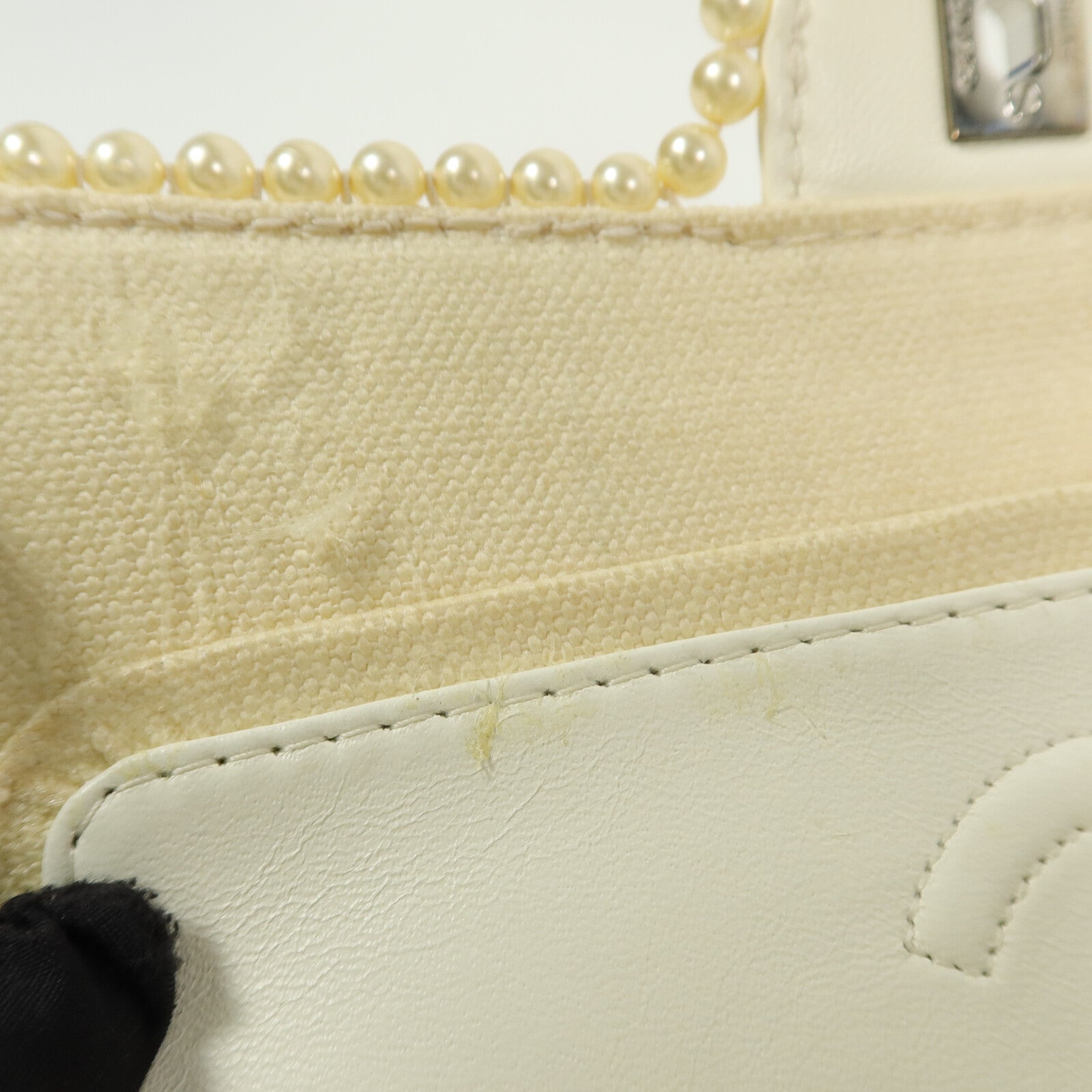 CHANEL 帆布Chain Shoulder Bag鏈帶肩背袋