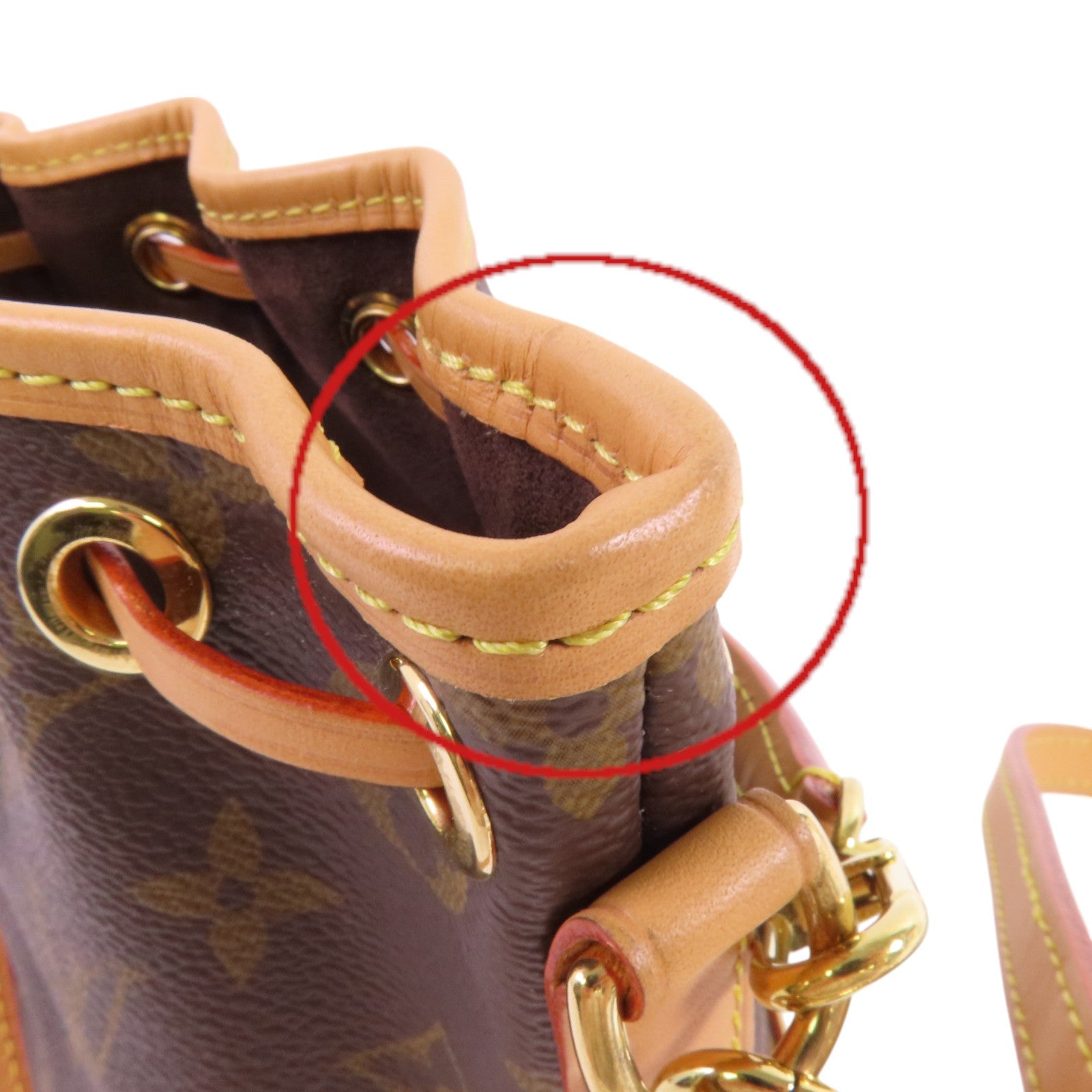 LOUIS VUITTON Monogram Nano Noe金扣手挽肩背兩用袋
