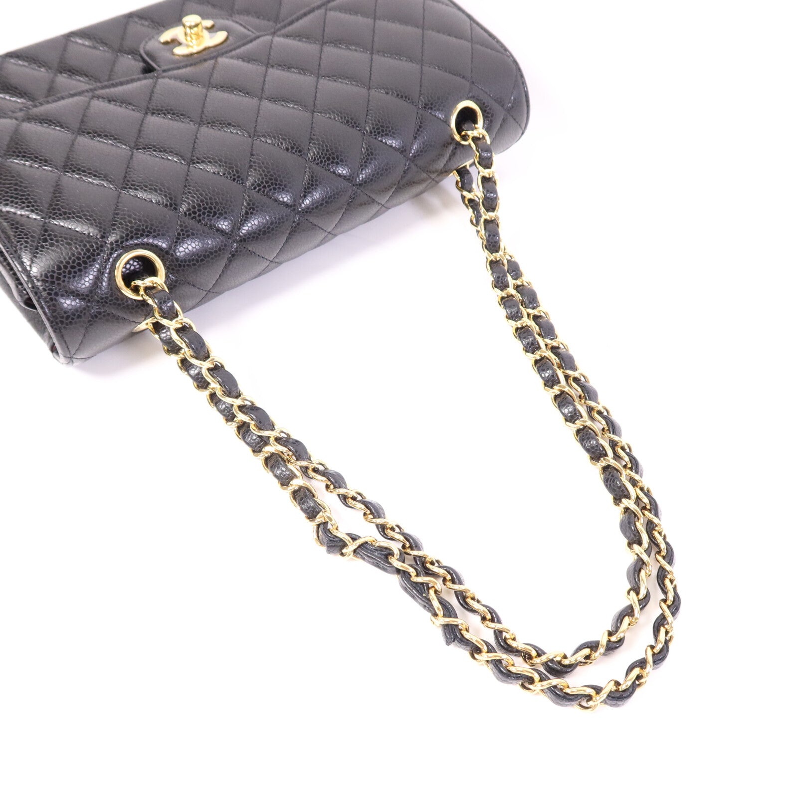 CHANEL 牛皮皮革Classic 25金扣鏈帶肩背袋