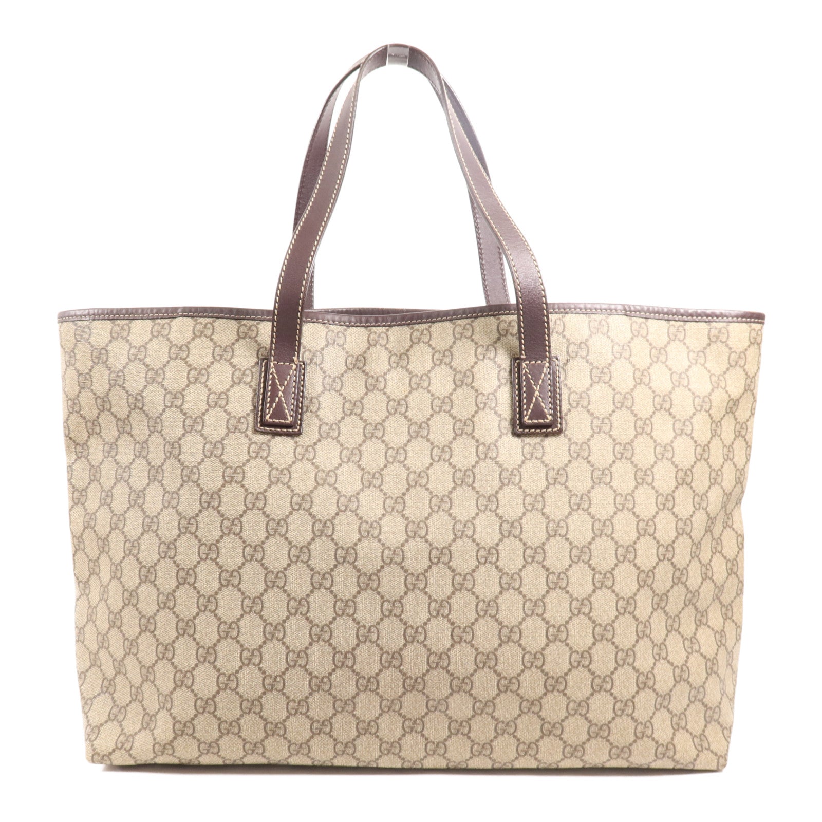 GUCCI 塗層帆布Tote Bag銀扣手挽袋
