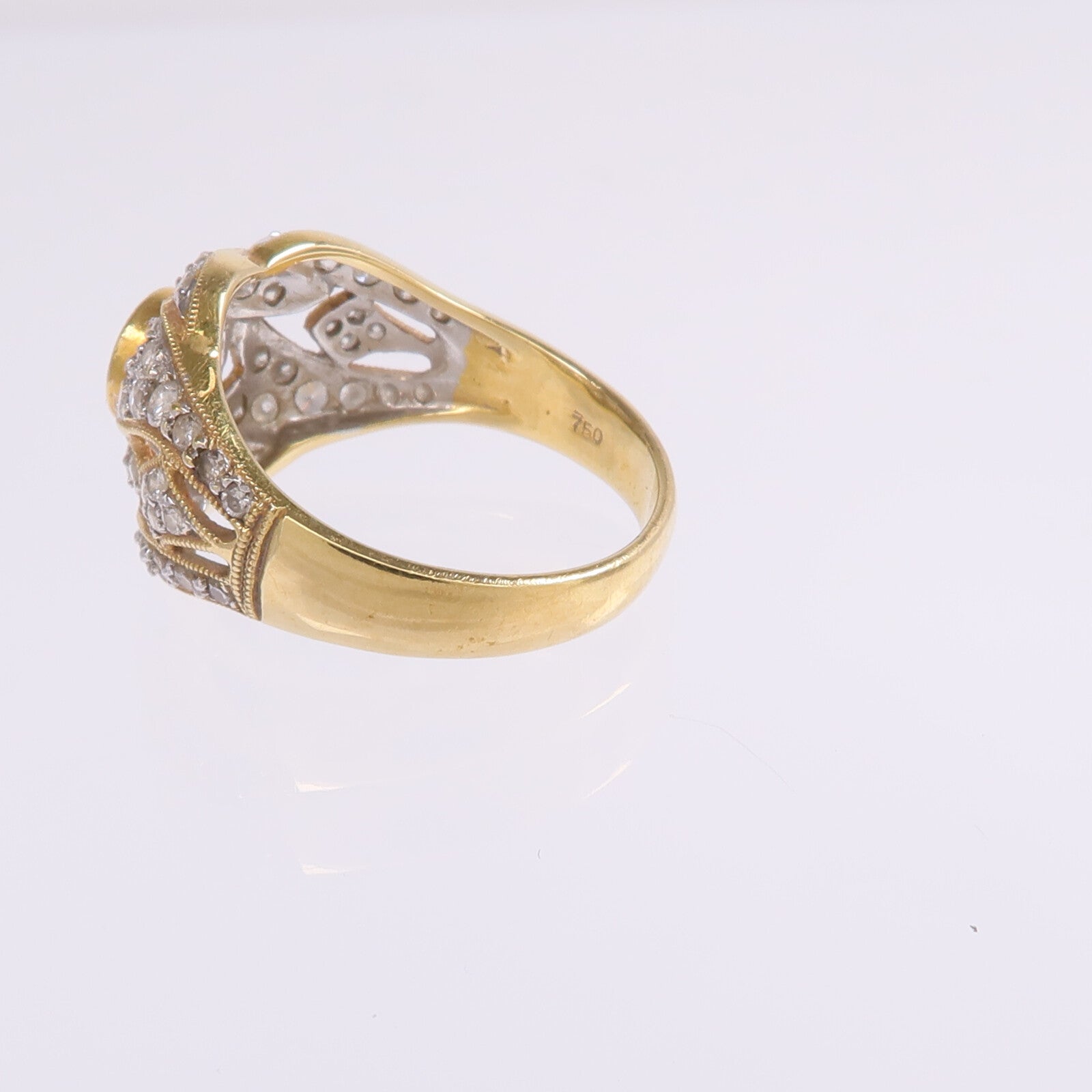 JEWELRY 18K黃金/白金Diamond Ring鑽石戒指US#5.5