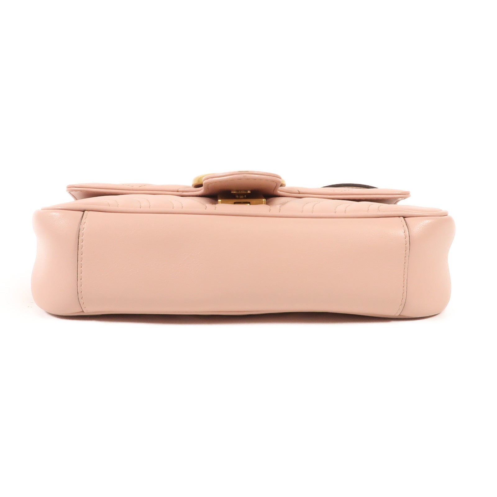 GUCCI 牛皮皮革GG Marmont金扣鏈帶肩背袋