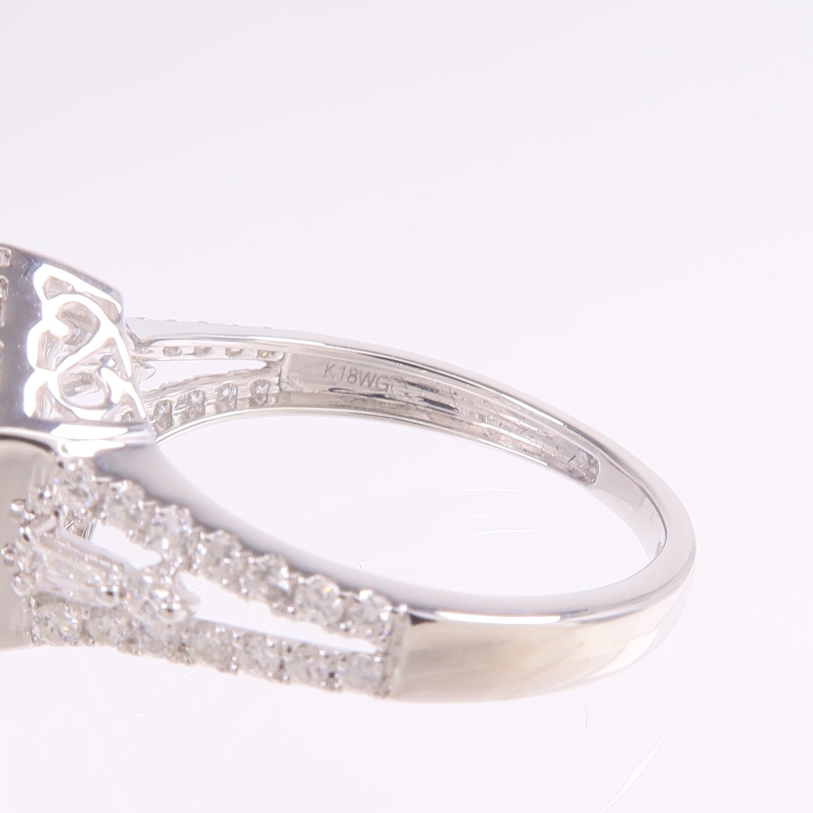 JEWELRY 18K白金Diamond Ring鑽石戒指US#8.25