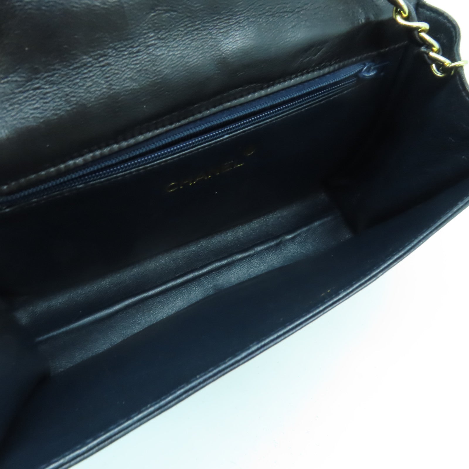 CHANEL 【激減優惠】菱格羊皮皮革Vintage Mini Diamond金扣肩背袋黑色