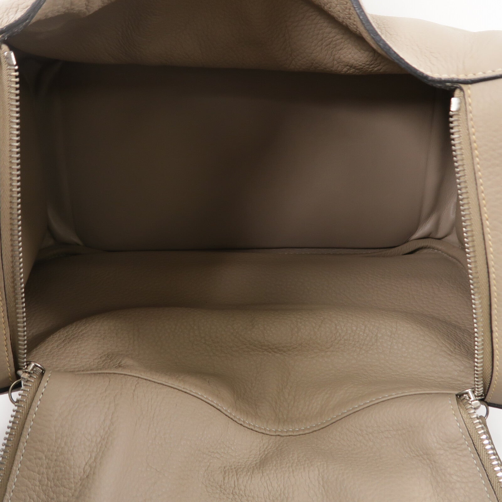 HERMES Clemence皮革Lindy 34手挽肩背兩用袋Gris Tourterelle