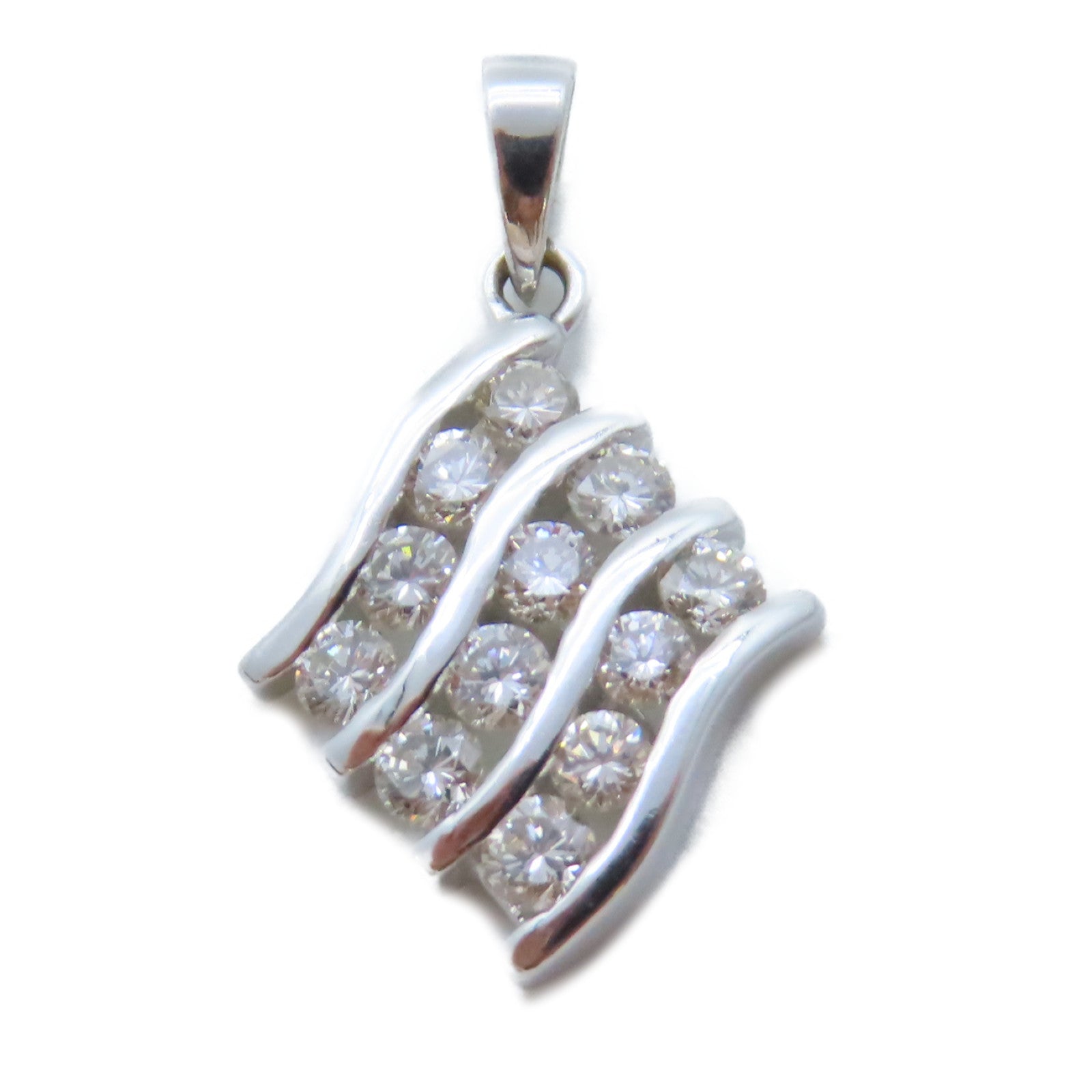 JEWELRY 18K白金Diamond Top 1.7g鑽石吊墜