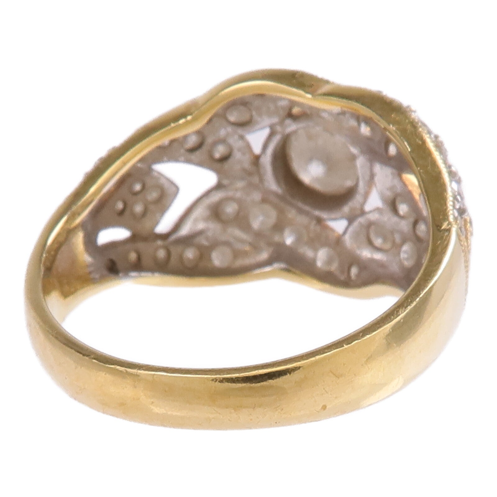 JEWELRY 18K黃金/白金Diamond Ring鑽石戒指US#5.5