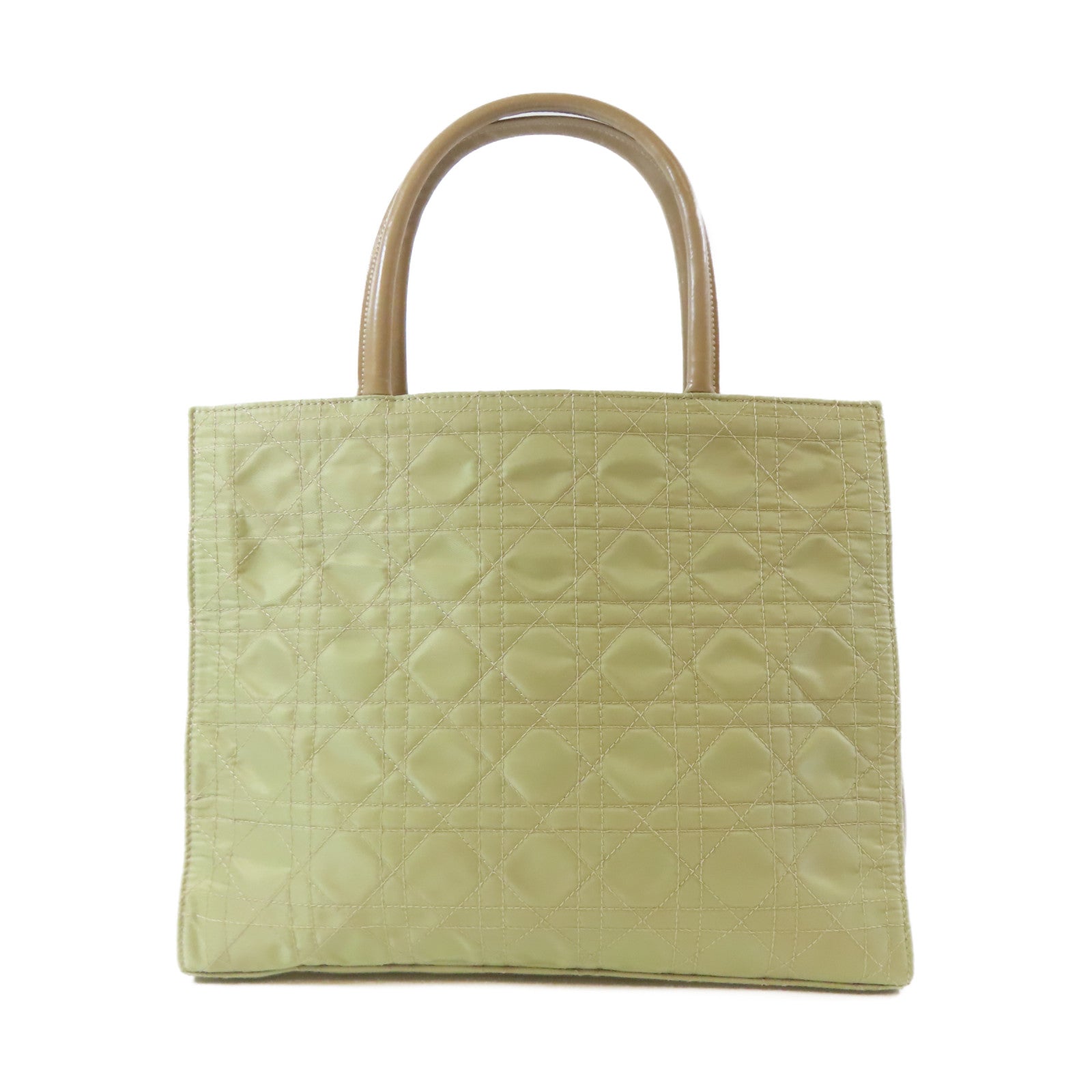 Dior 尼龍Hand Bag銀扣手挽袋卡其色