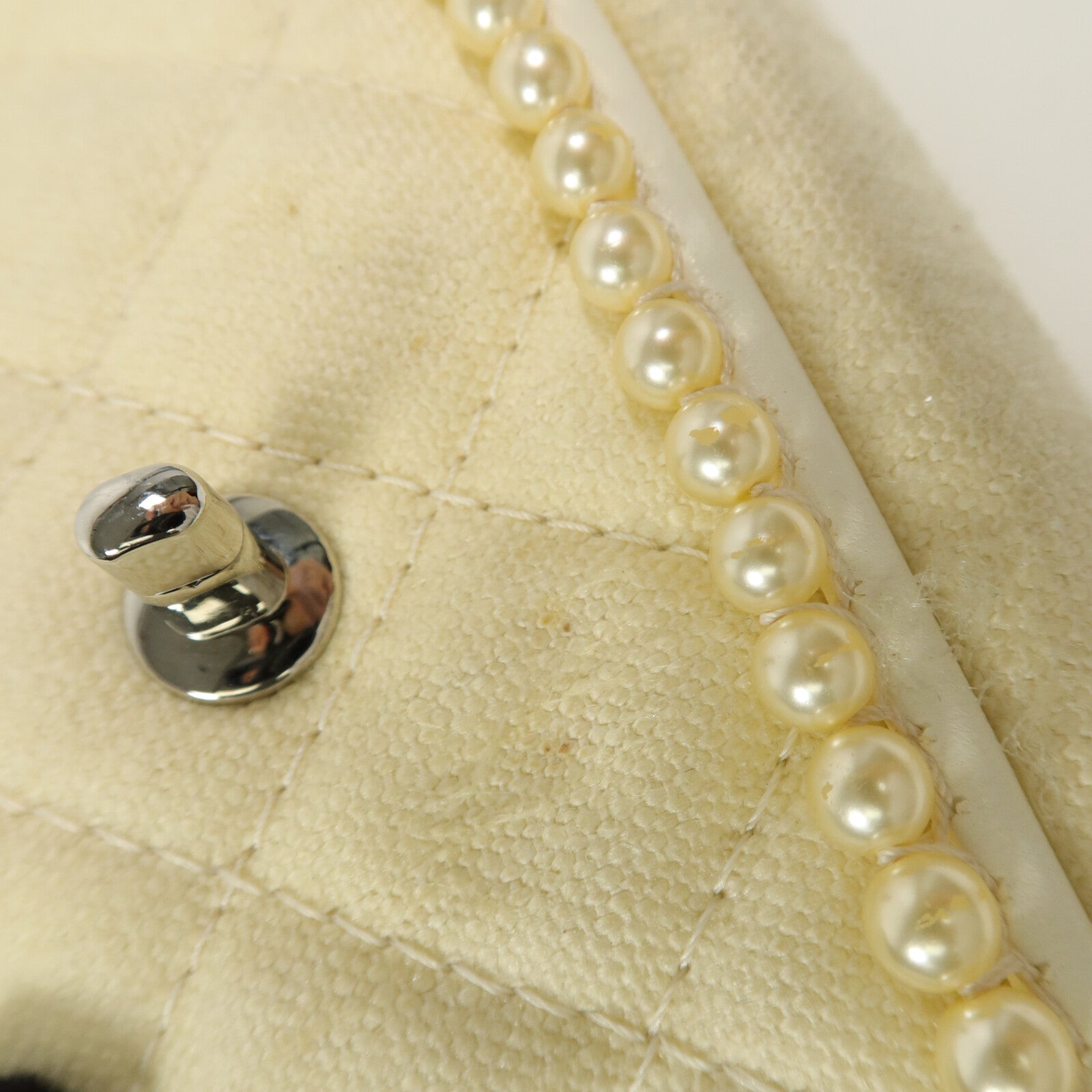 CHANEL 帆布Chain Shoulder Bag鏈帶肩背袋
