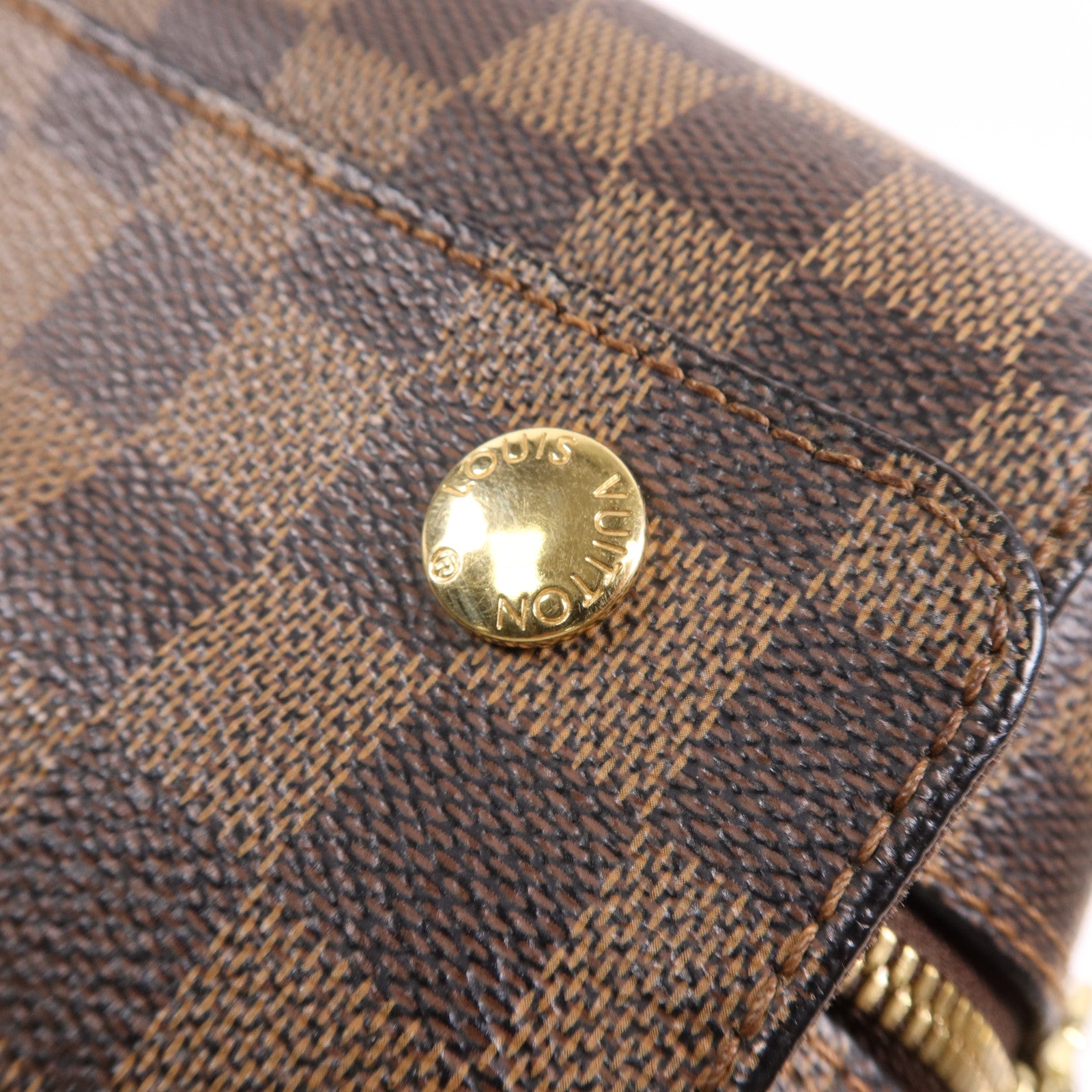 LOUIS VUITTON Damier Naviglio金扣肩背袋