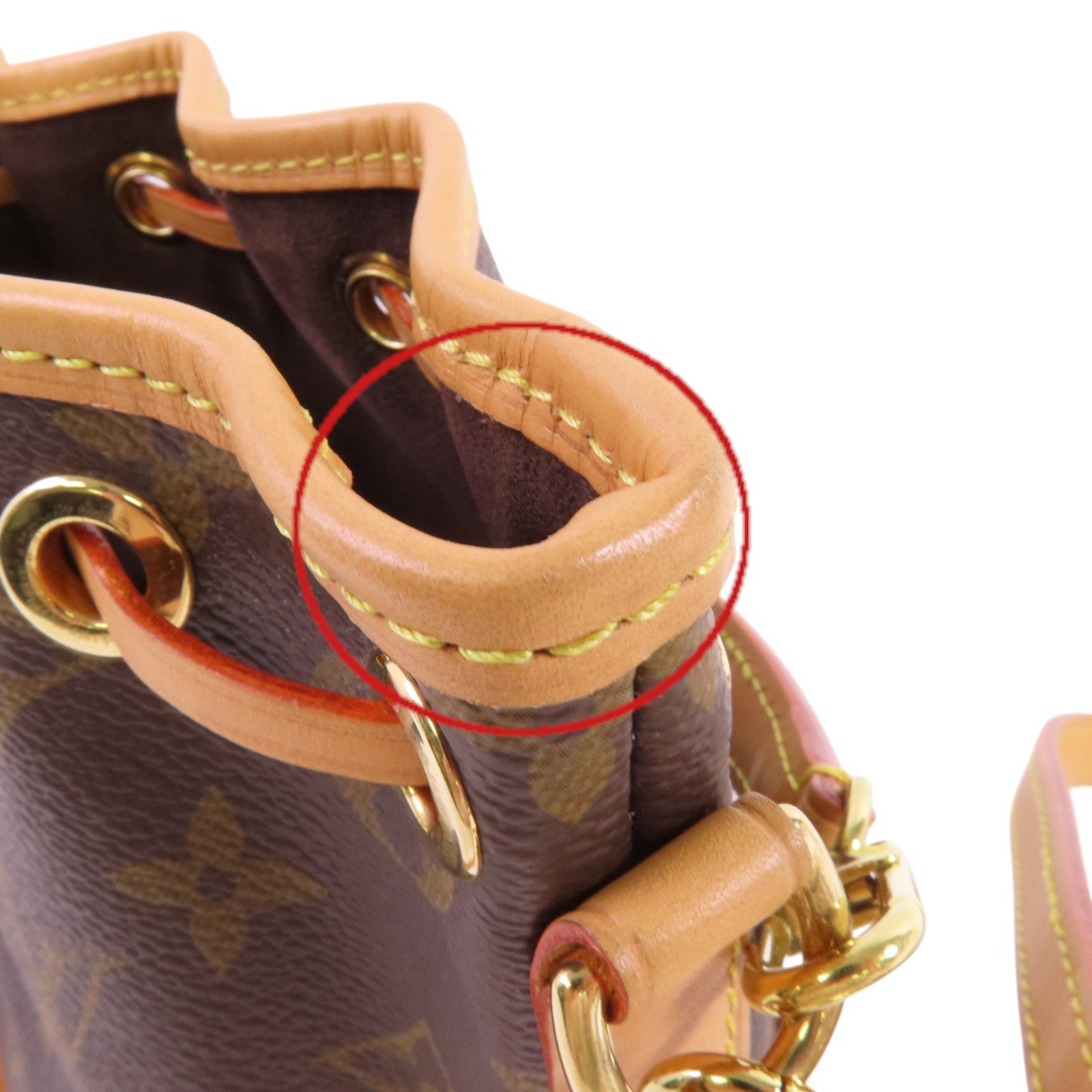 LOUIS VUITTON Monogram Nano Noe金扣手挽肩背兩用袋