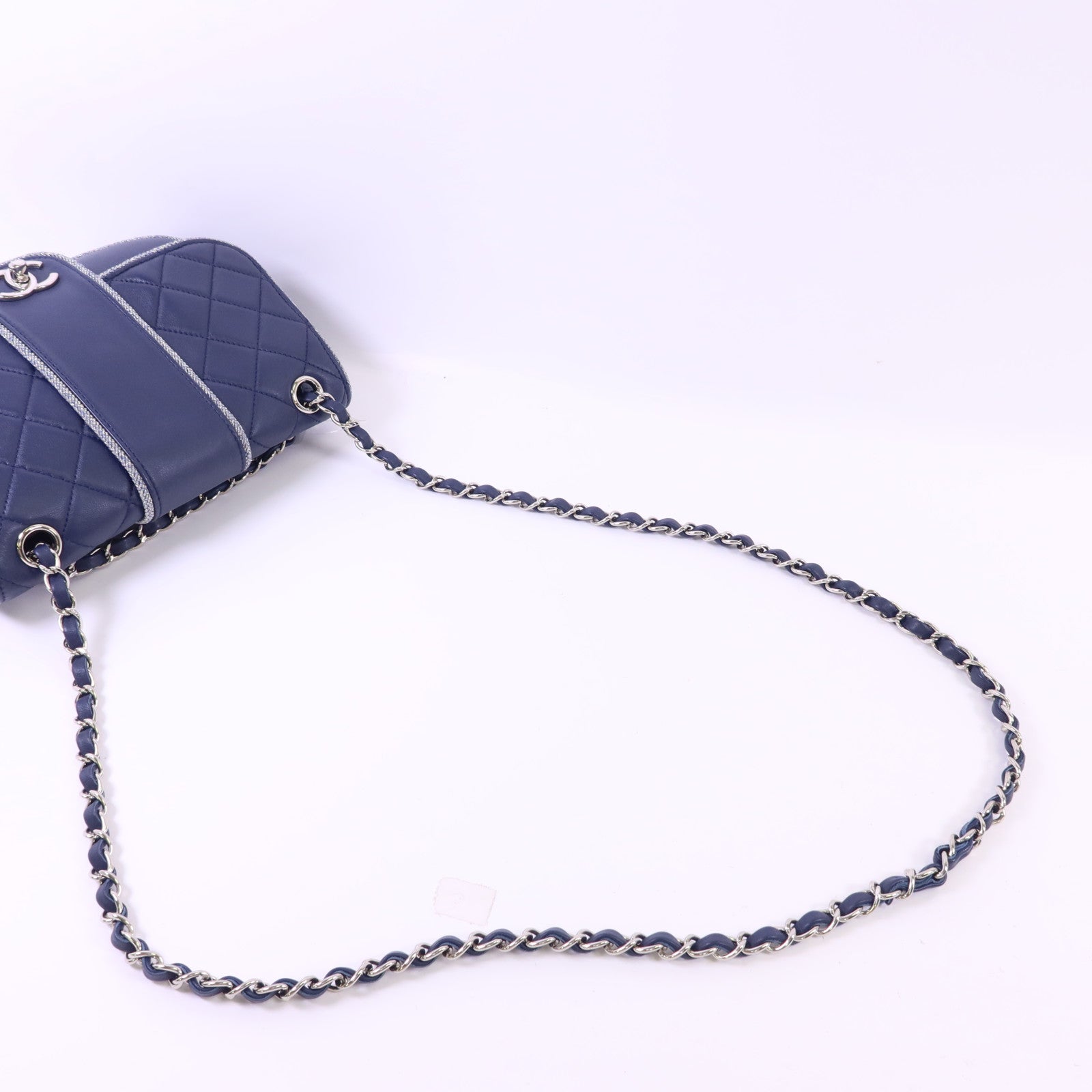 CHANEL 【激減優惠】羊皮皮革Chain Shoulder Bag銀扣鏈帶肩背袋