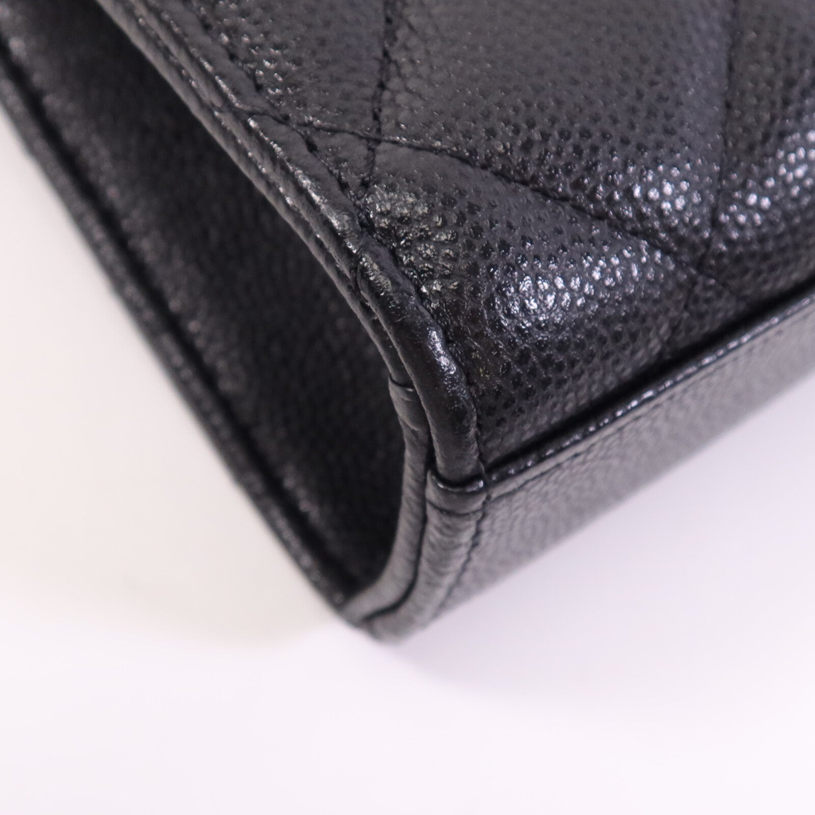 CHANEL 牛皮皮革Phone Bag金扣鏈帶肩背袋