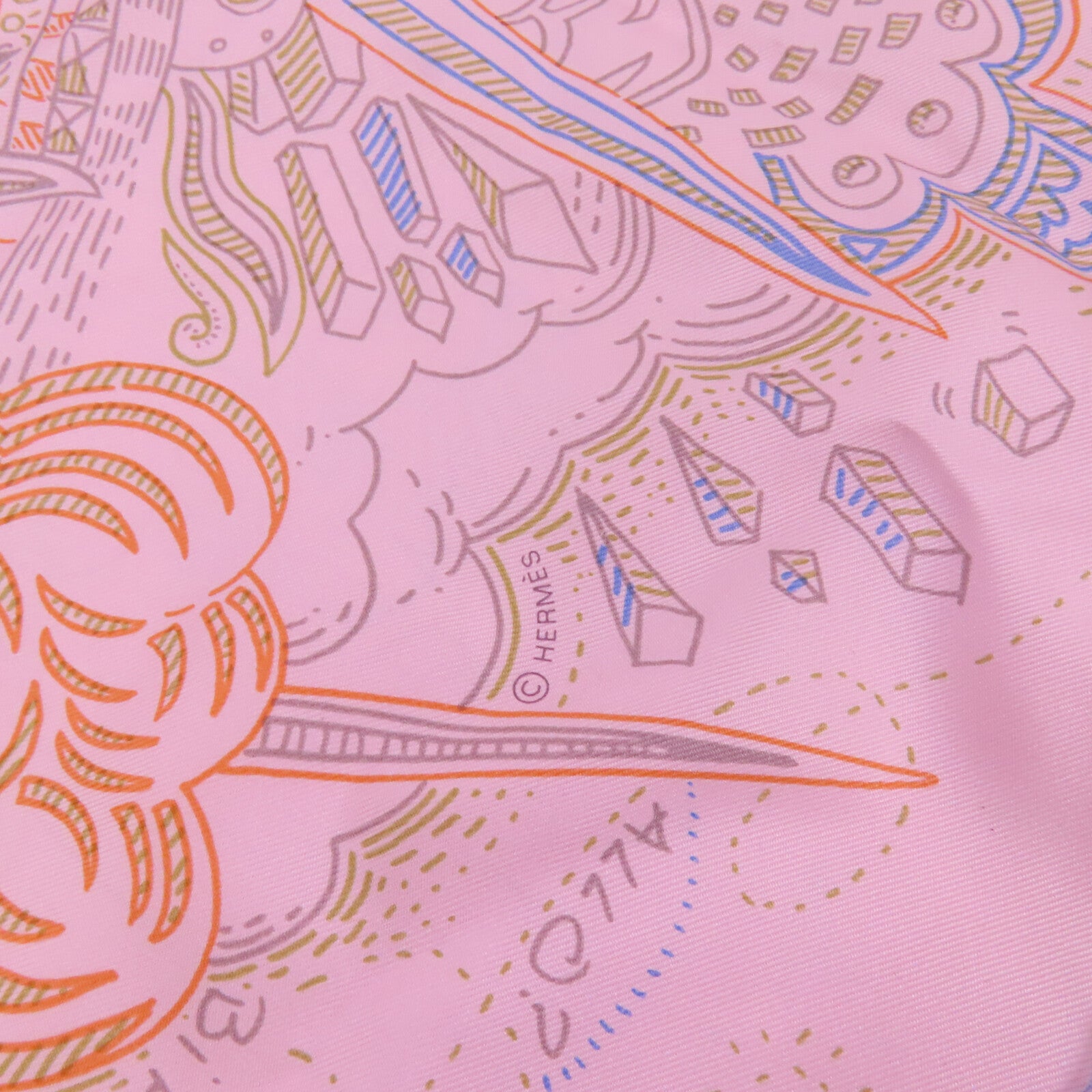 HERMES 絲質Scarf 90x90絲巾