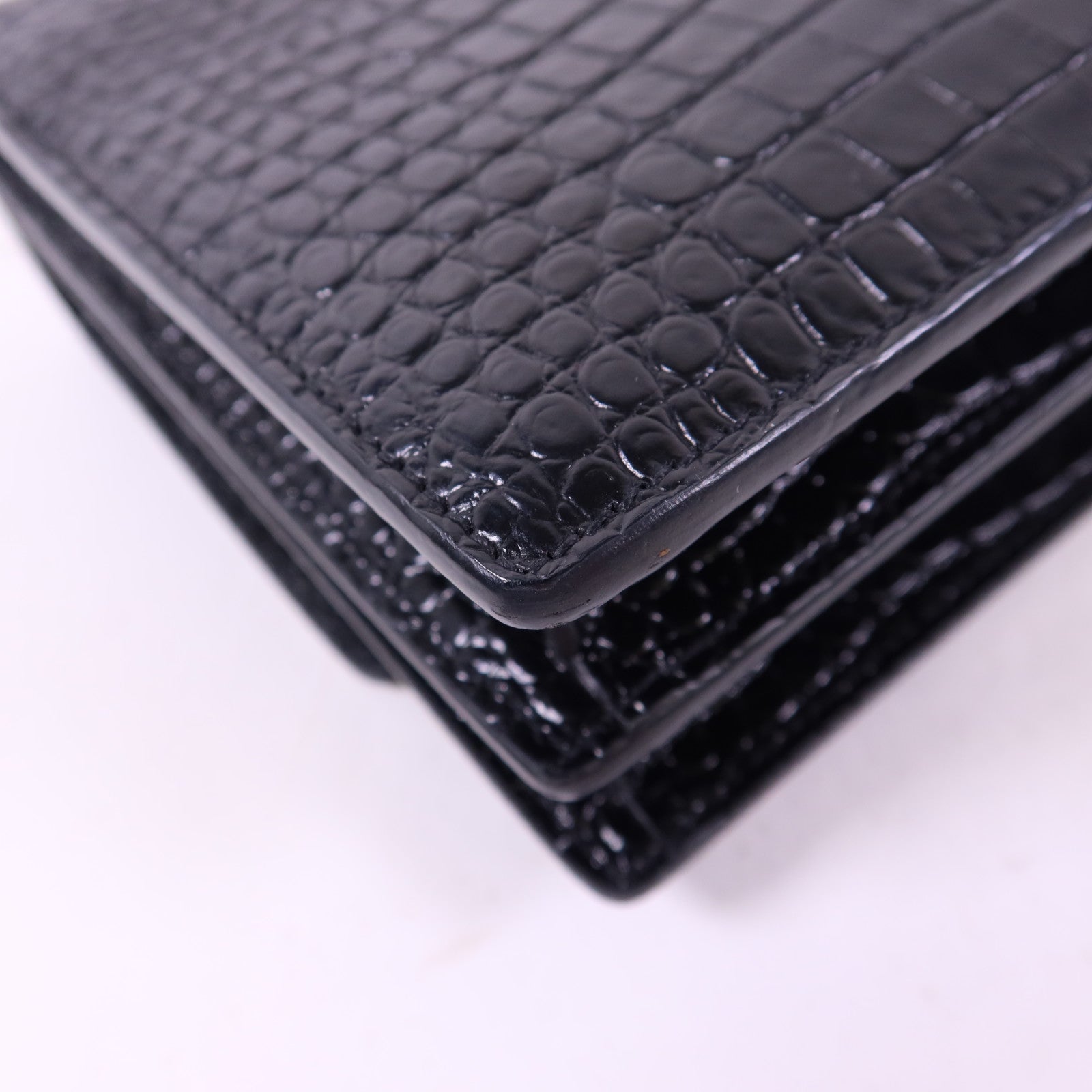 SAINT LAURENT 牛皮皮革Sunset Medium銀扣鏈帶肩背袋