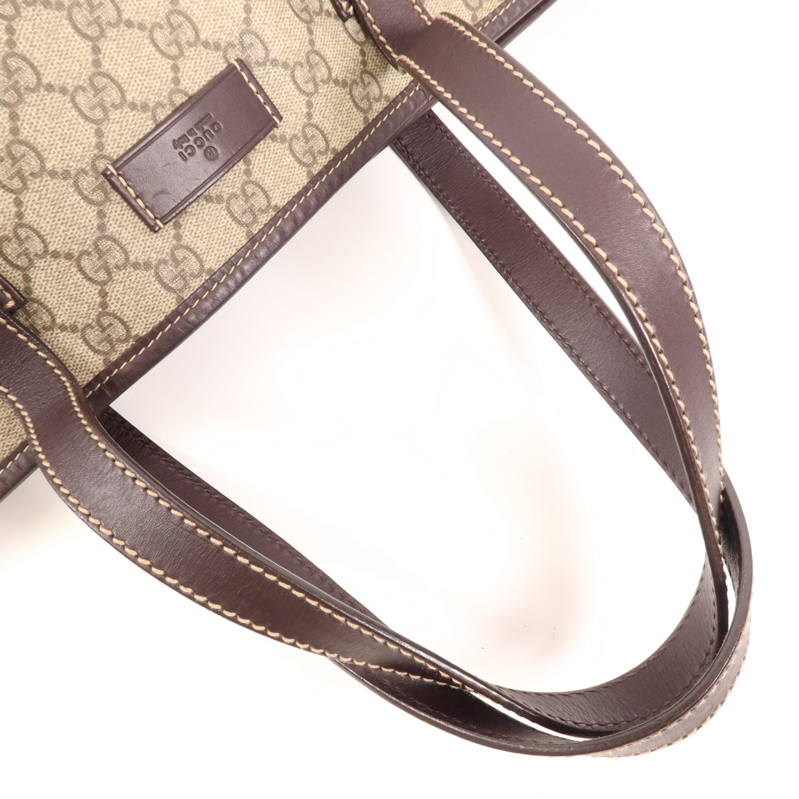 GUCCI 塗層帆布Tote Bag銀扣手挽袋