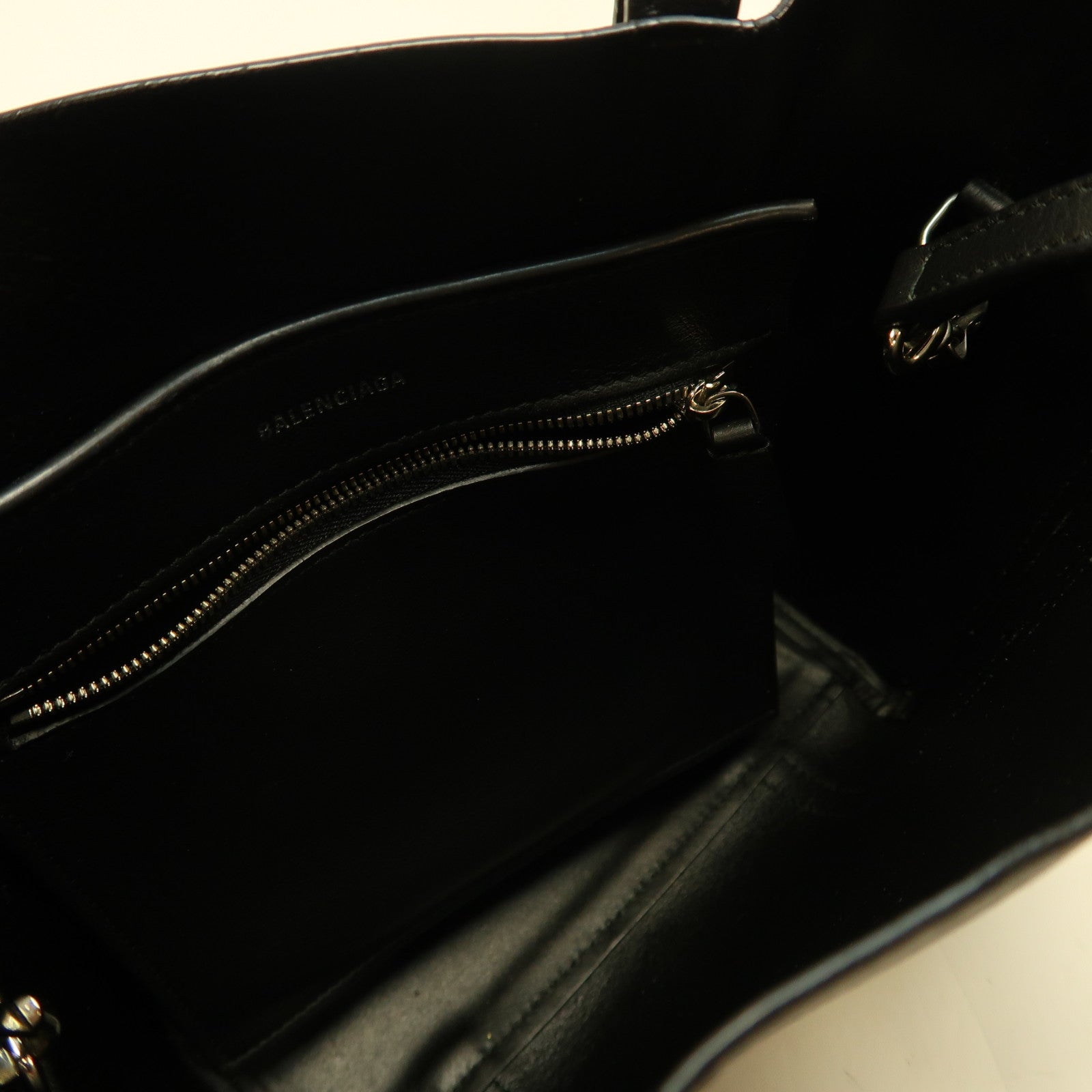 BALENCIAGA 【激減優惠】牛皮皮革Everyday Tote銀扣手挽肩背兩用袋黑色