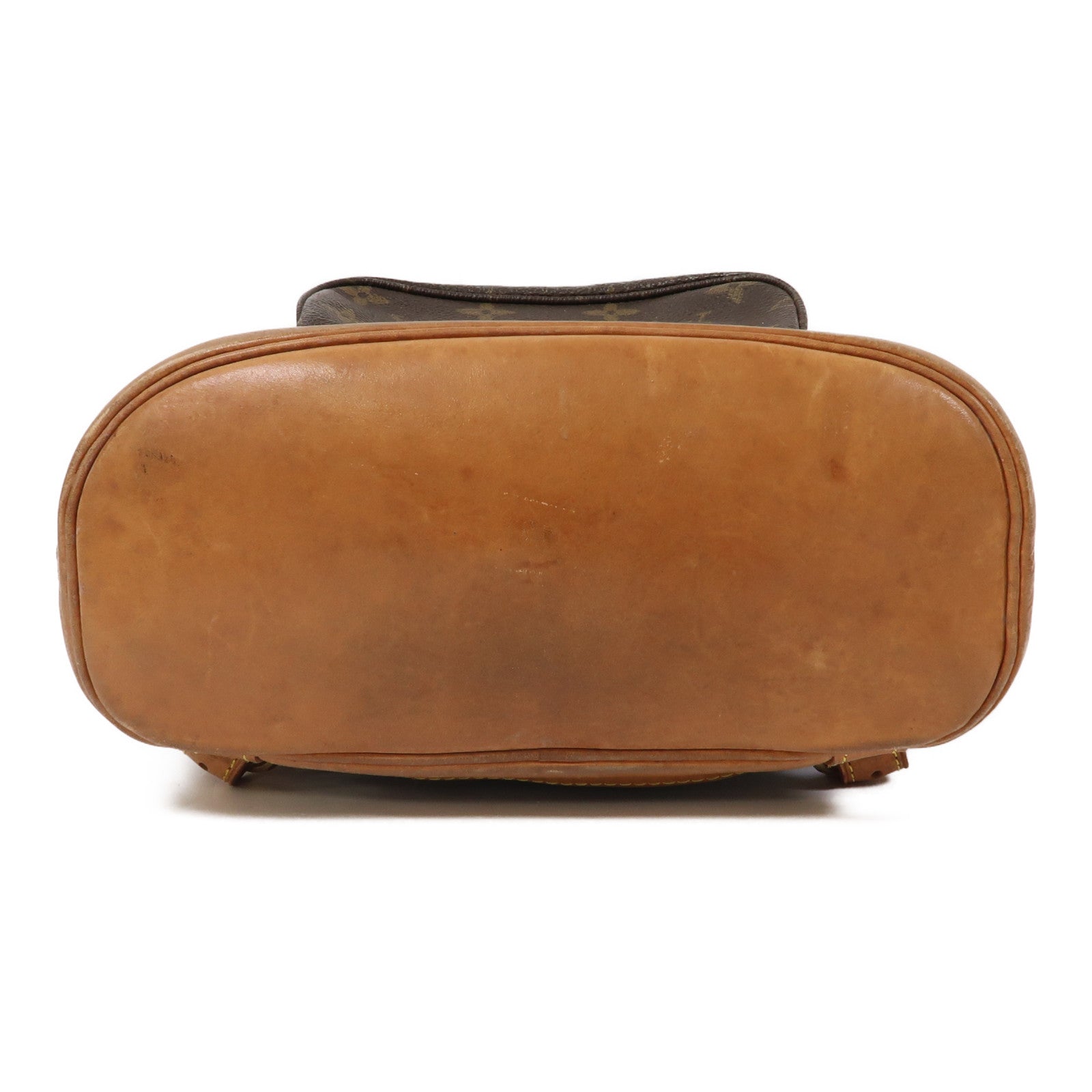 LOUIS VUITTON Monogram Montsouris MM金扣背包啡色