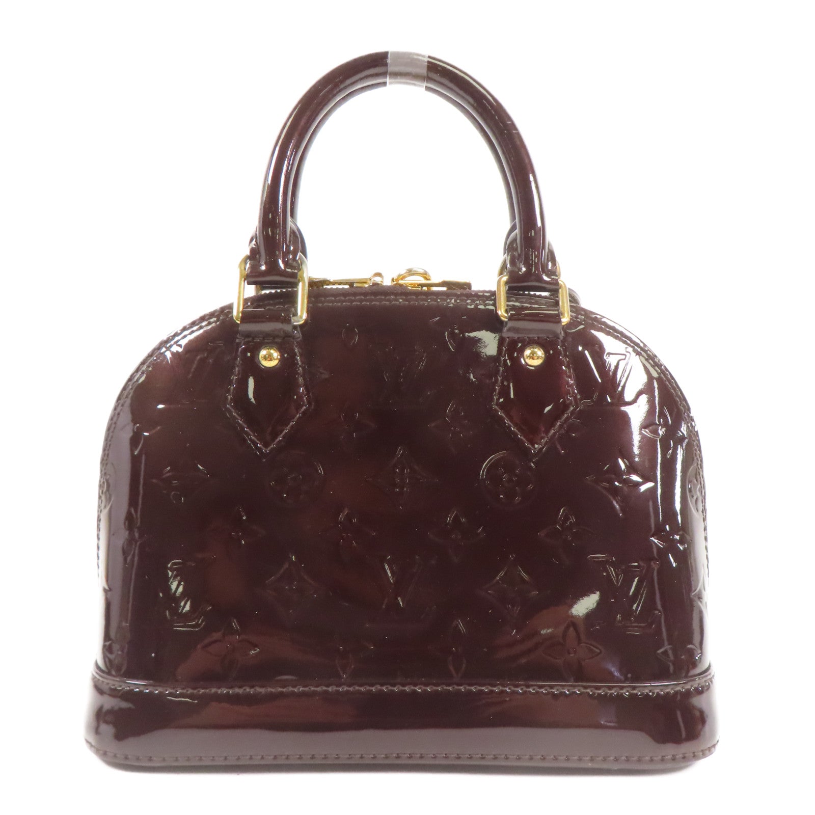 LOUIS VUITTON Vernis Alma BB金扣手挽肩背兩用袋