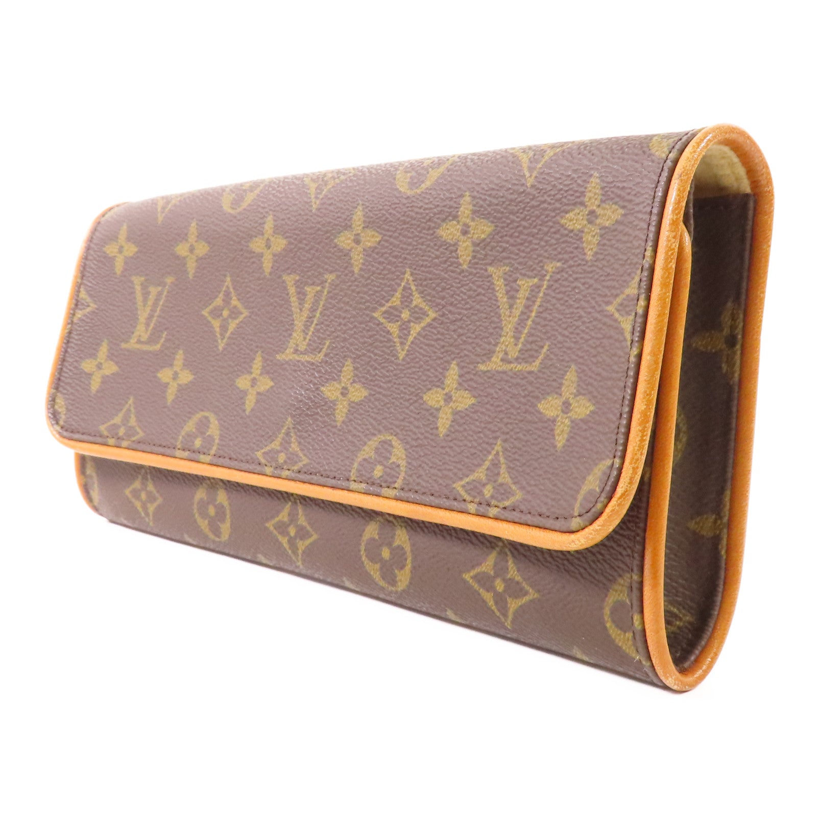 LOUIS VUITTON Monogram Pochette Twin GM金扣肩背袋
